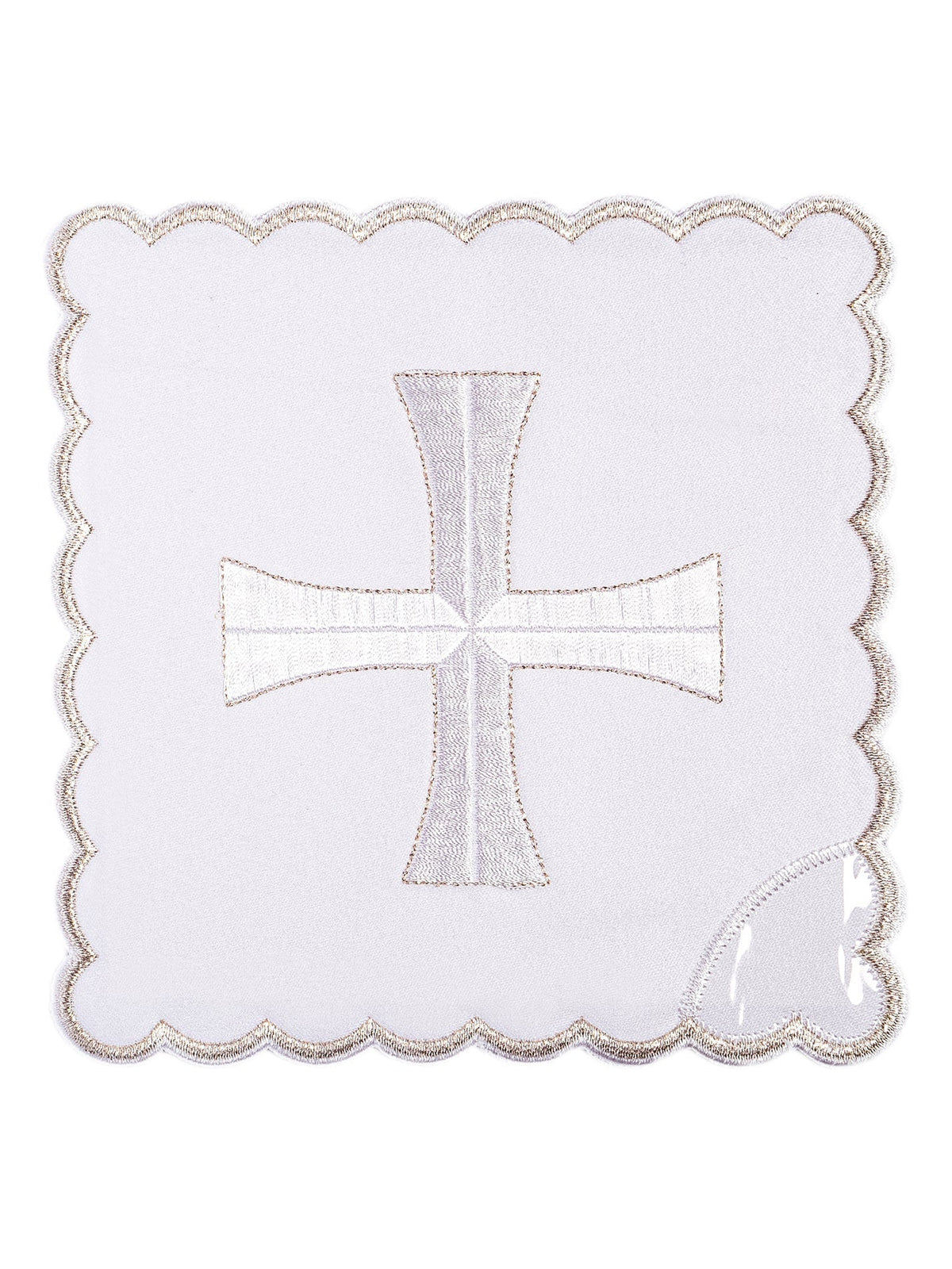 Bielizna Kielichowa Haftowana Srebrną Nicią - Komplet 4 Elementy - SZATYLITURGICZNE.PL