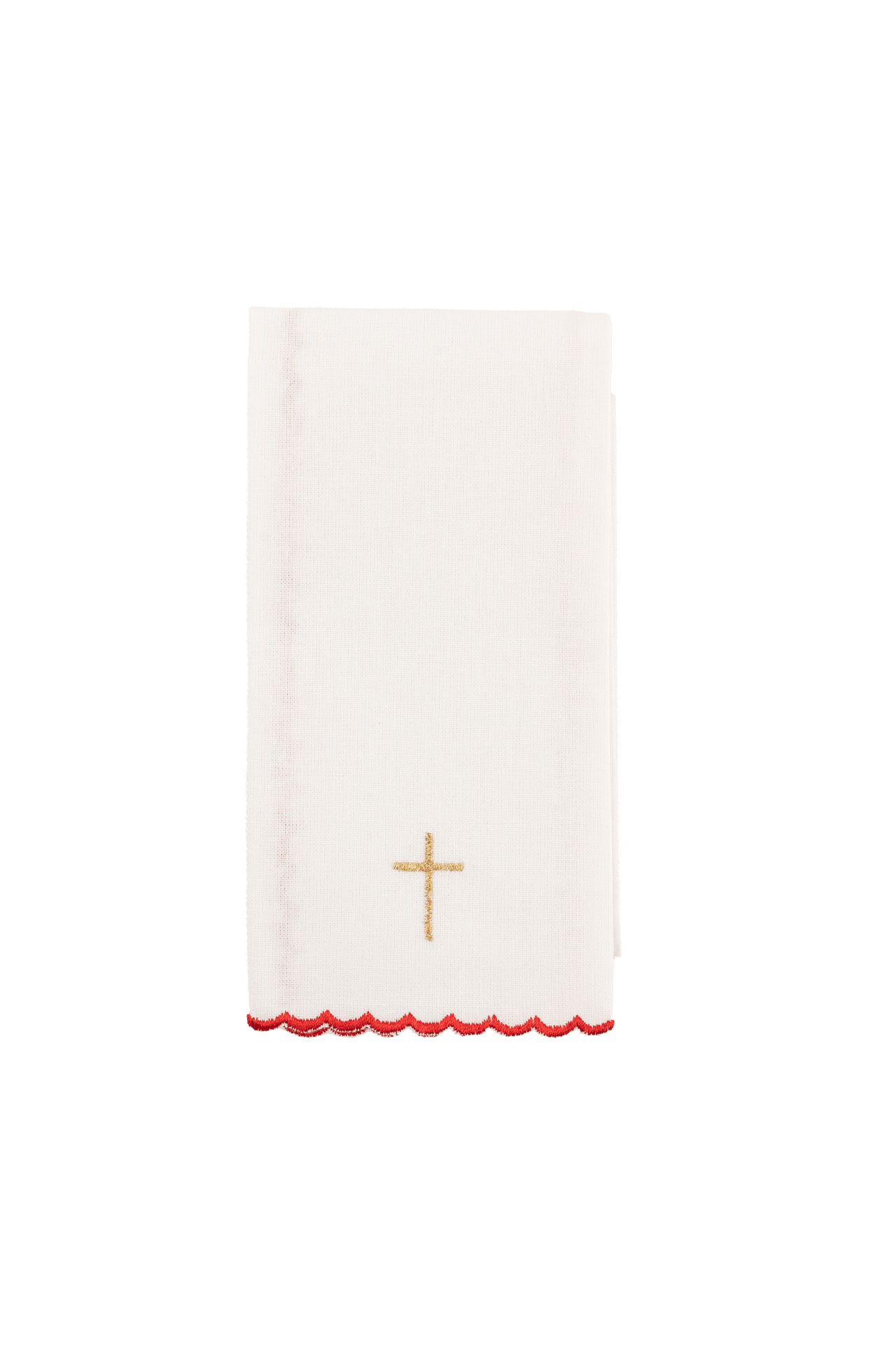 Czerwona bielizna kielichowa z haftem Ducha Świętego - SZATYLITURGICZNE.PL