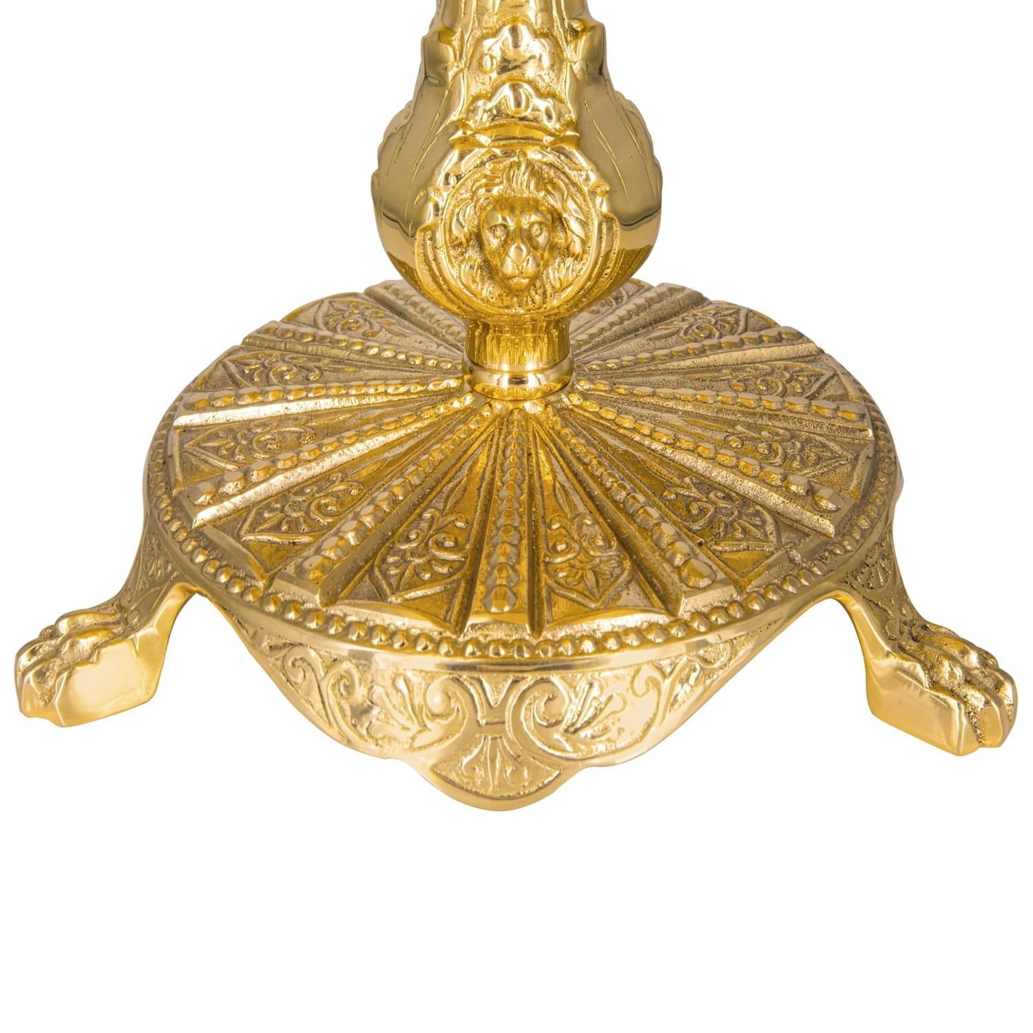 Figurka Anioła Stróża z Mosiądzu na Tronie - Wysokość 21 cm - SZATYLITURGICZNE.PL