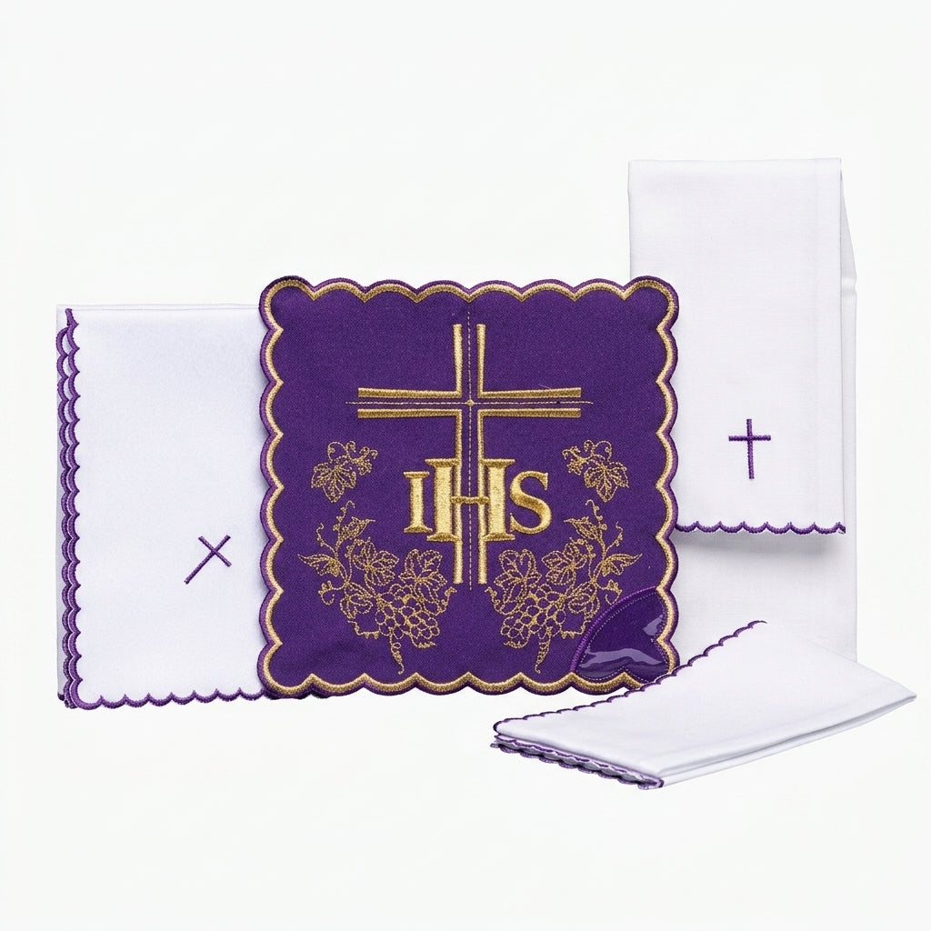 Liturgical chalice linen set — Background Removal | Generated by Modelize