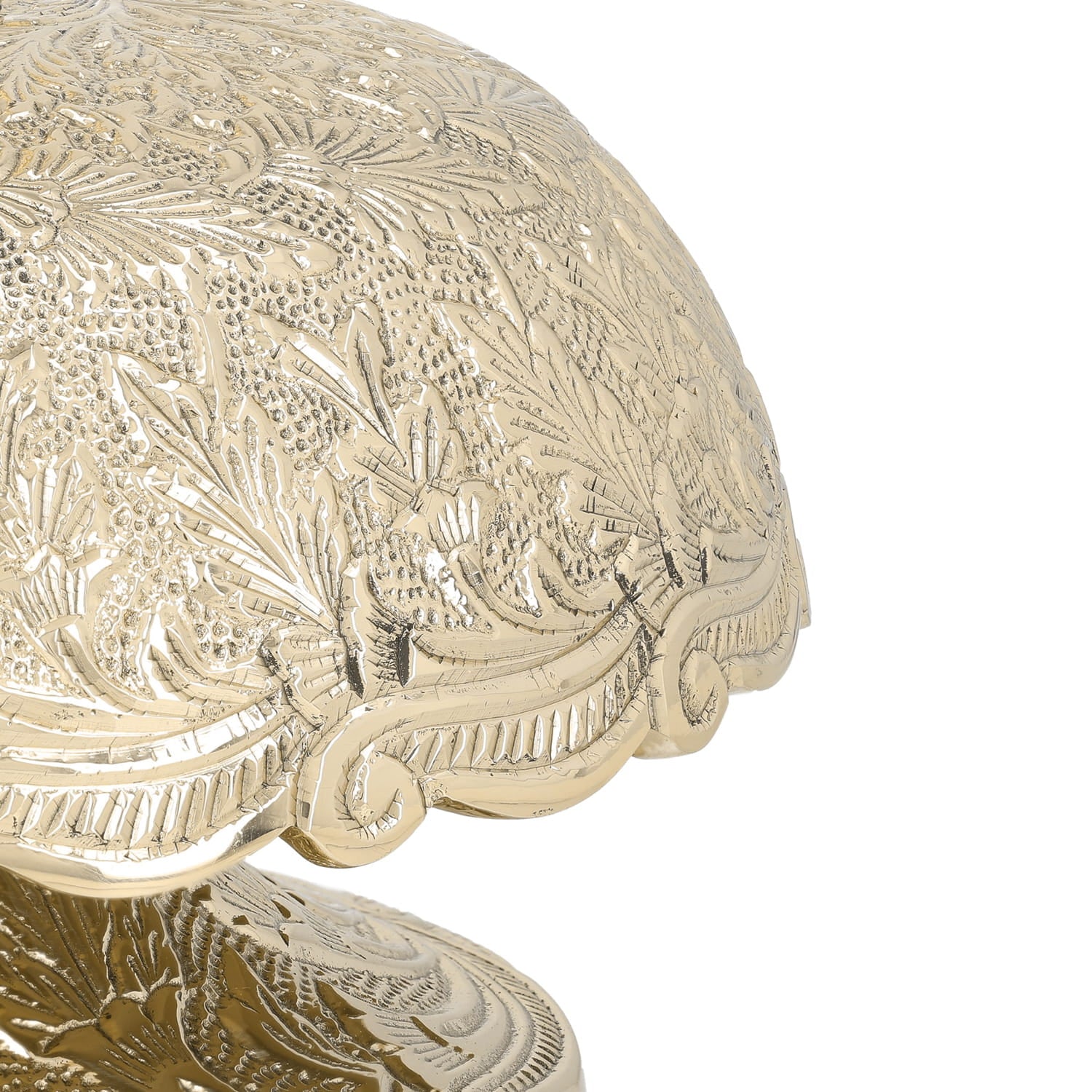 Mosiężny Gong Ścienny - Średnica 19 cm, Zestaw z Młotkiem - SZATYLITURGICZNE.PL