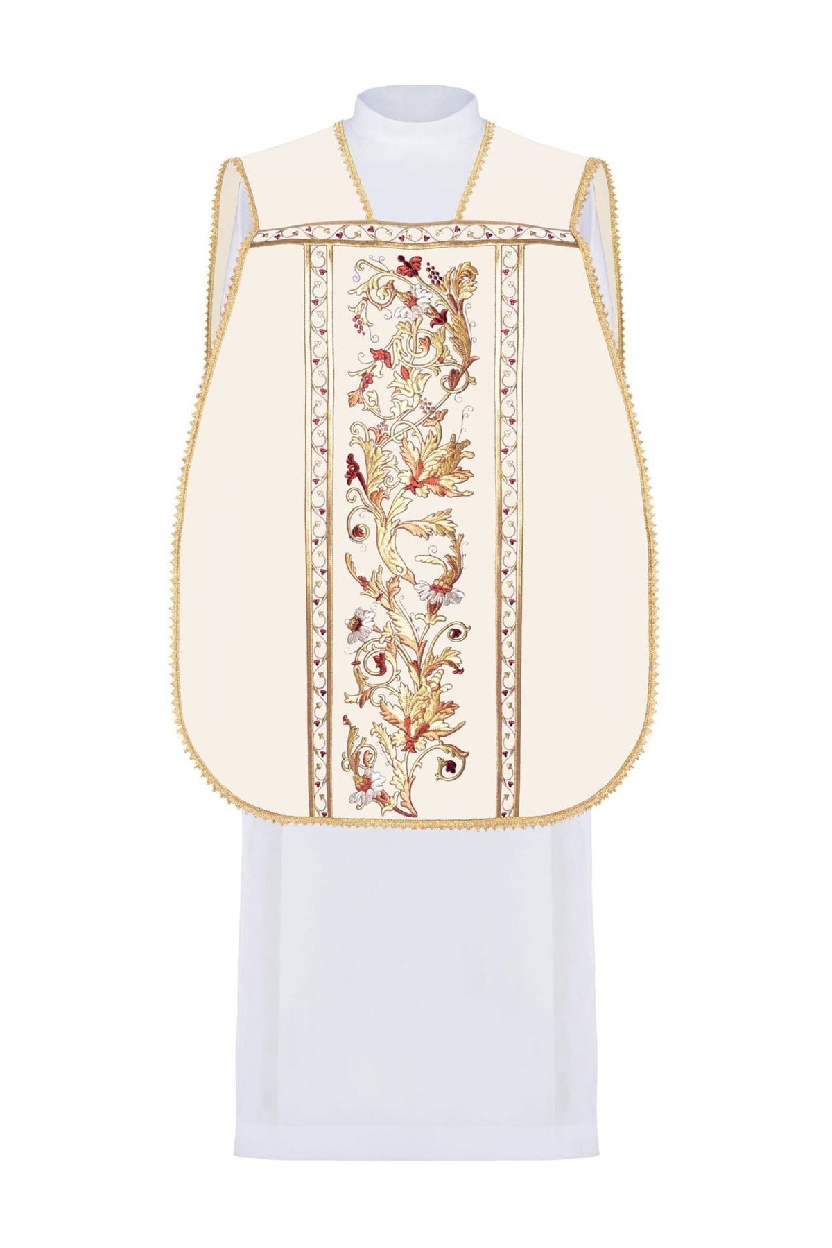 Ornat Rzymski z Haftem Serca Jezusa - Polski Produkt - SZATYLITURGICZNE.PL