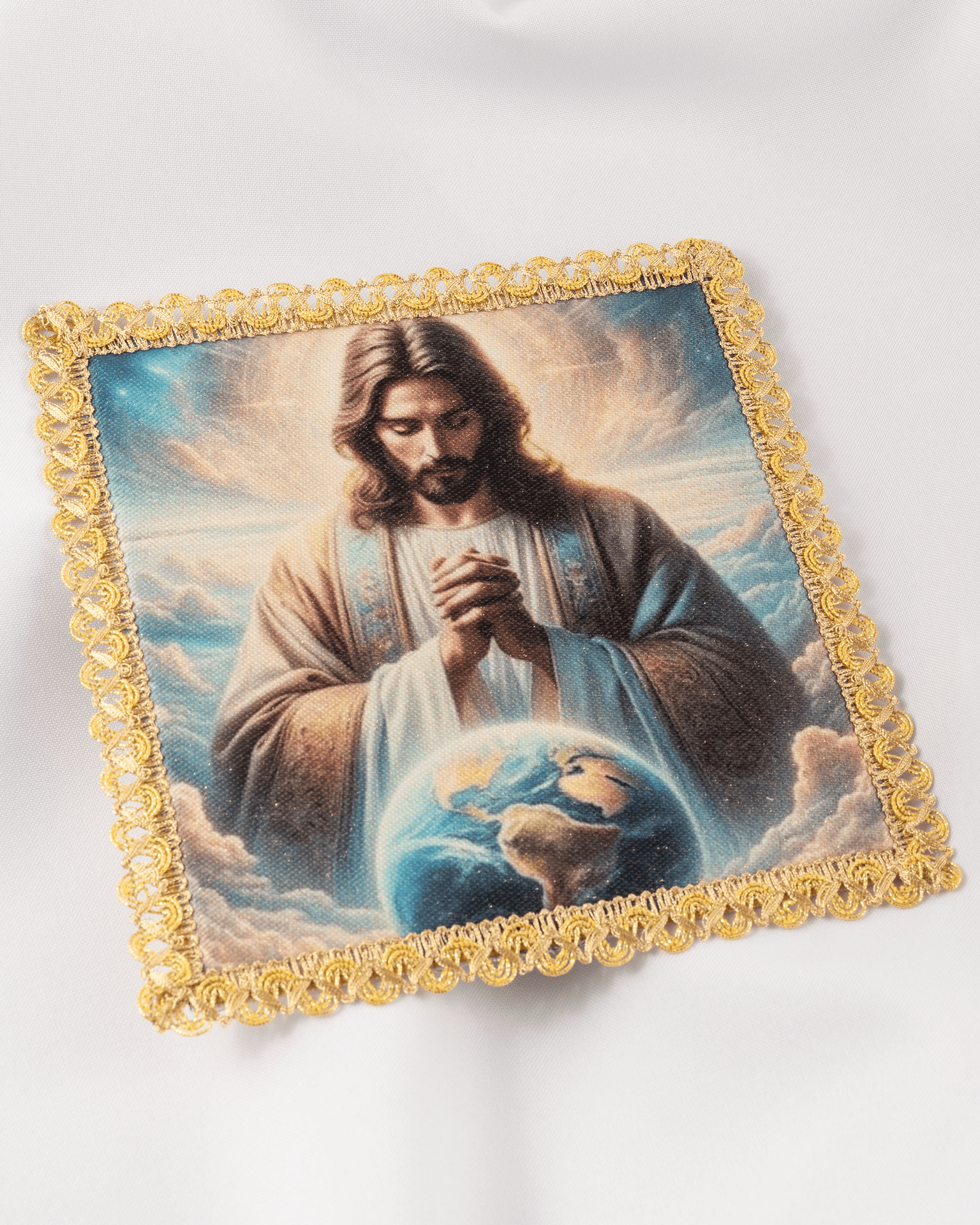 Palka z wizerunkiem Chrystus Król Wszechświata - SZATYLITURGICZNE.PL