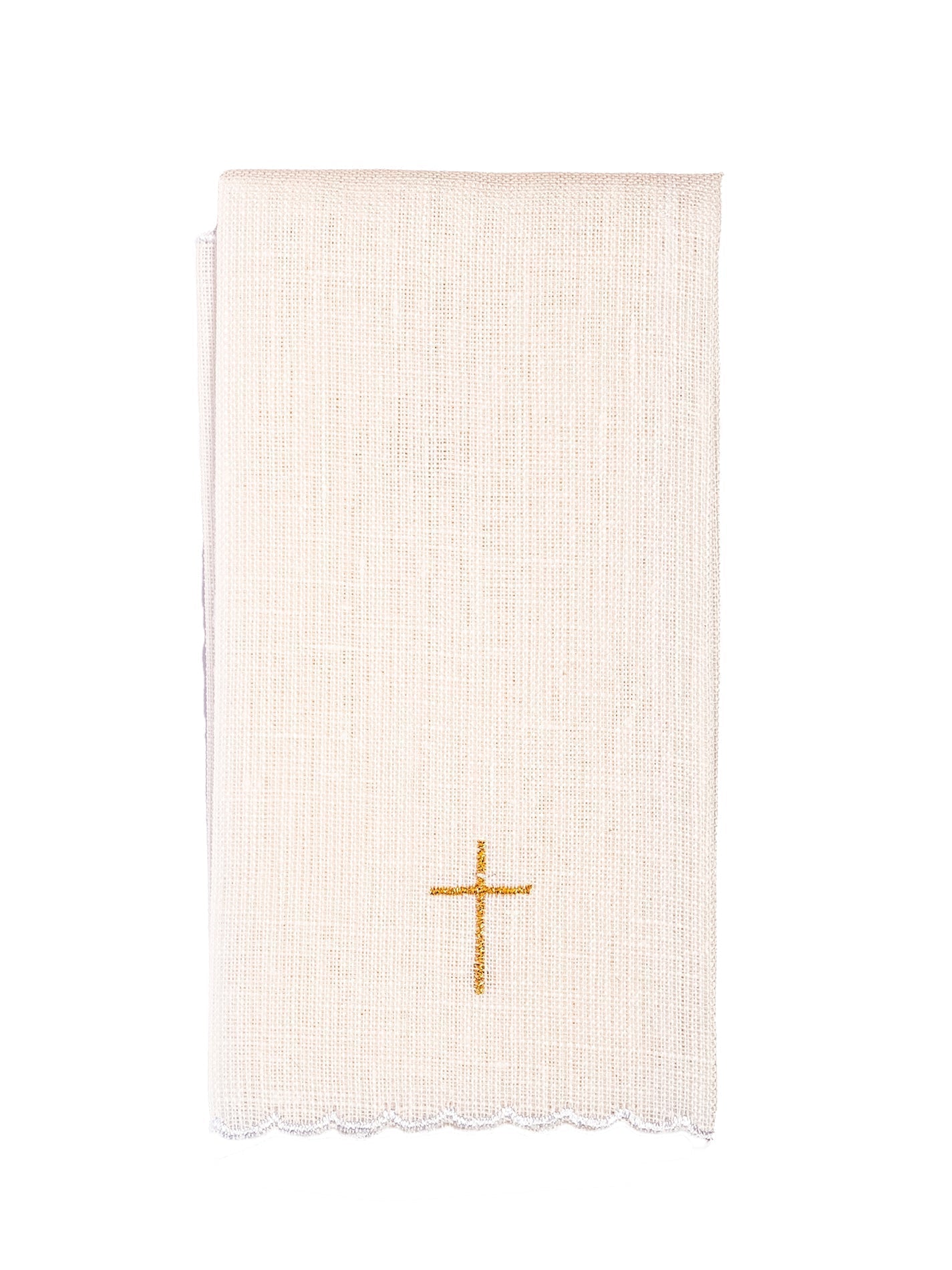 Puryfikaterz Lniany Haftowany - Do Kielicha Mszalnego - SZATYLITURGICZNE.PL