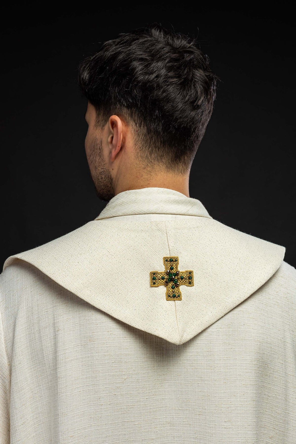 Ręcznie Robiona Stuła z Kamieniami i Złotą Nicią - Handmade 2013 - SZATYLITURGICZNE.PL