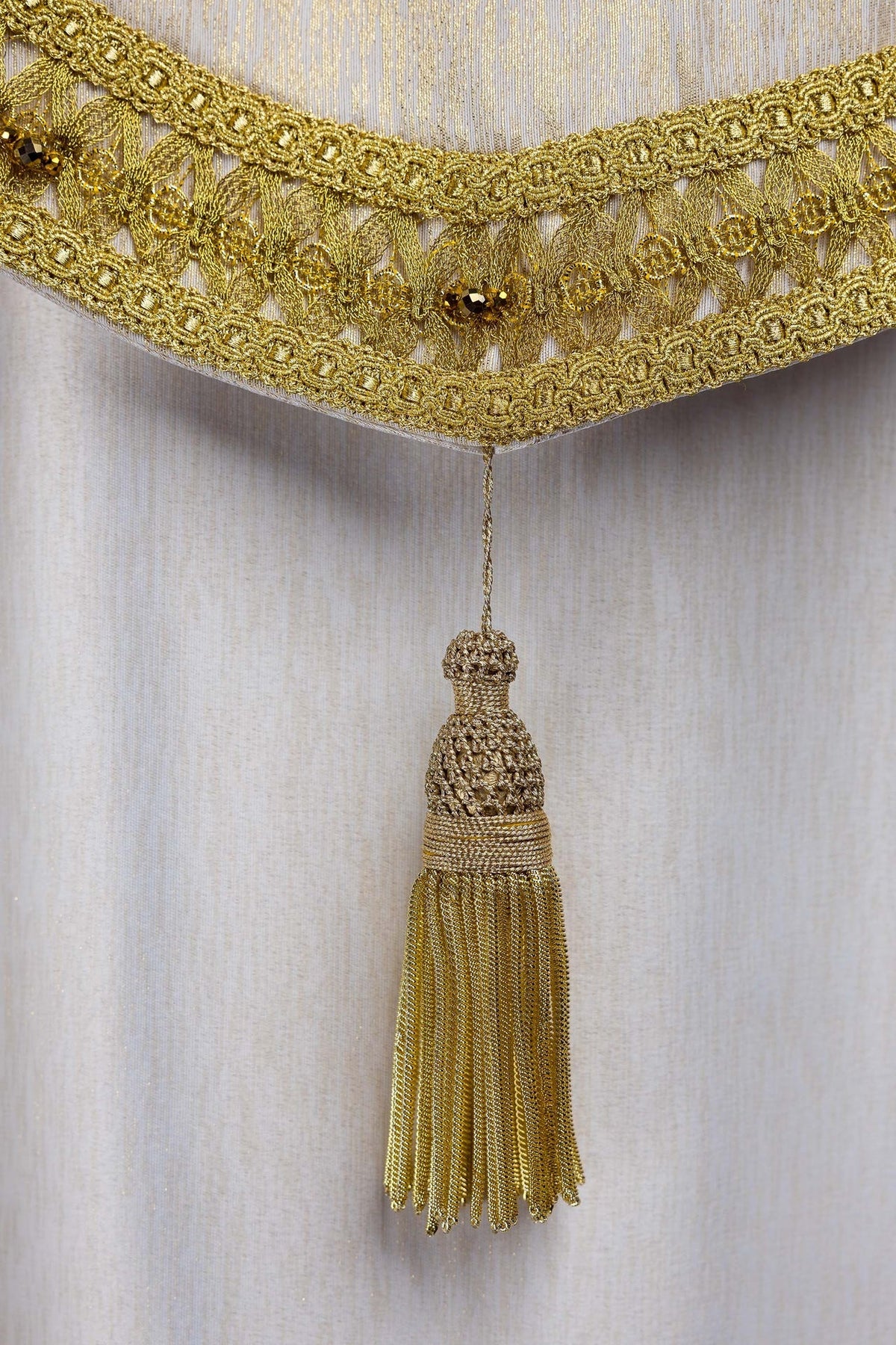 Ręcznie wykonana kapa z naturalnymi kamieniami Handmade 3018 - SZATYLITURGICZNE.PL