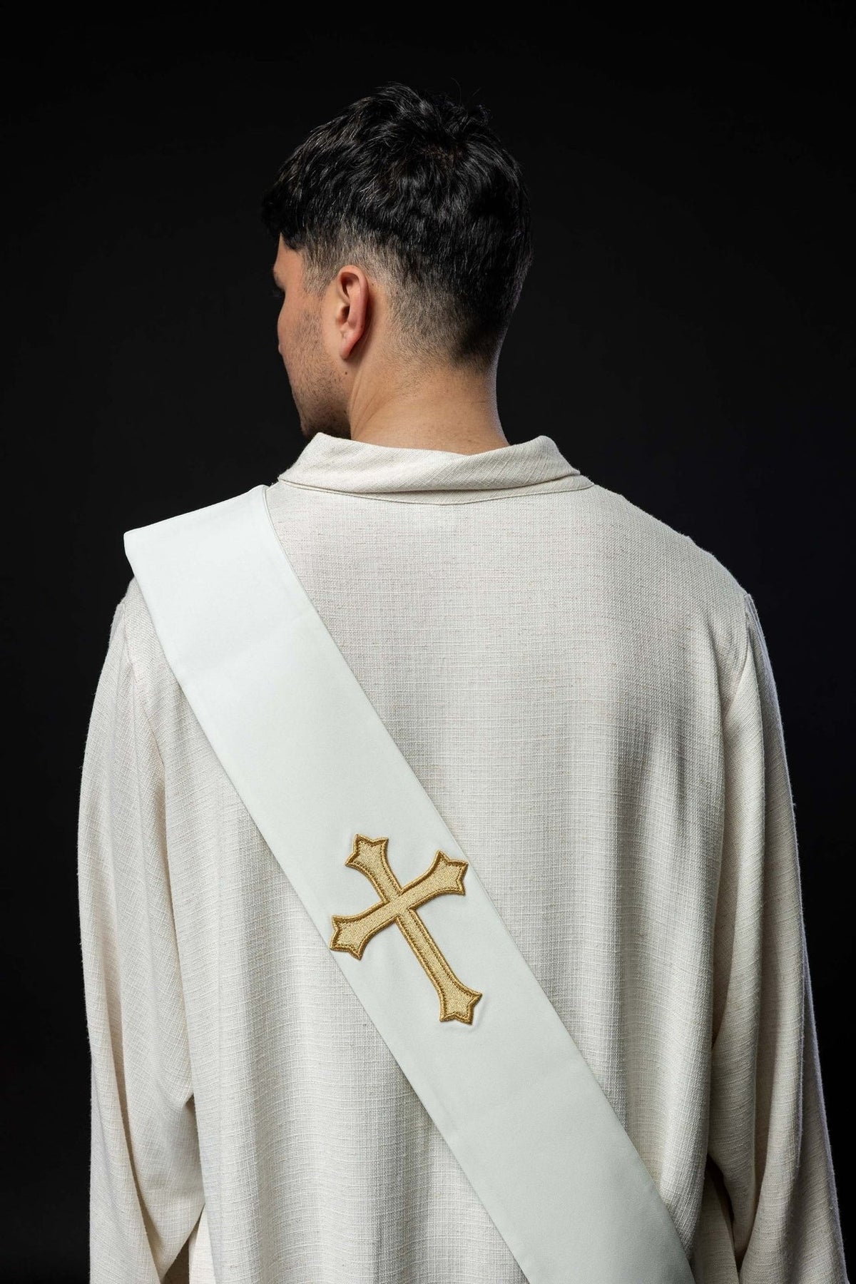 Stuła Diakońska z Krzyżem - Elegancka Szata Liturgiczna - SZATYLITURGICZNE.PL