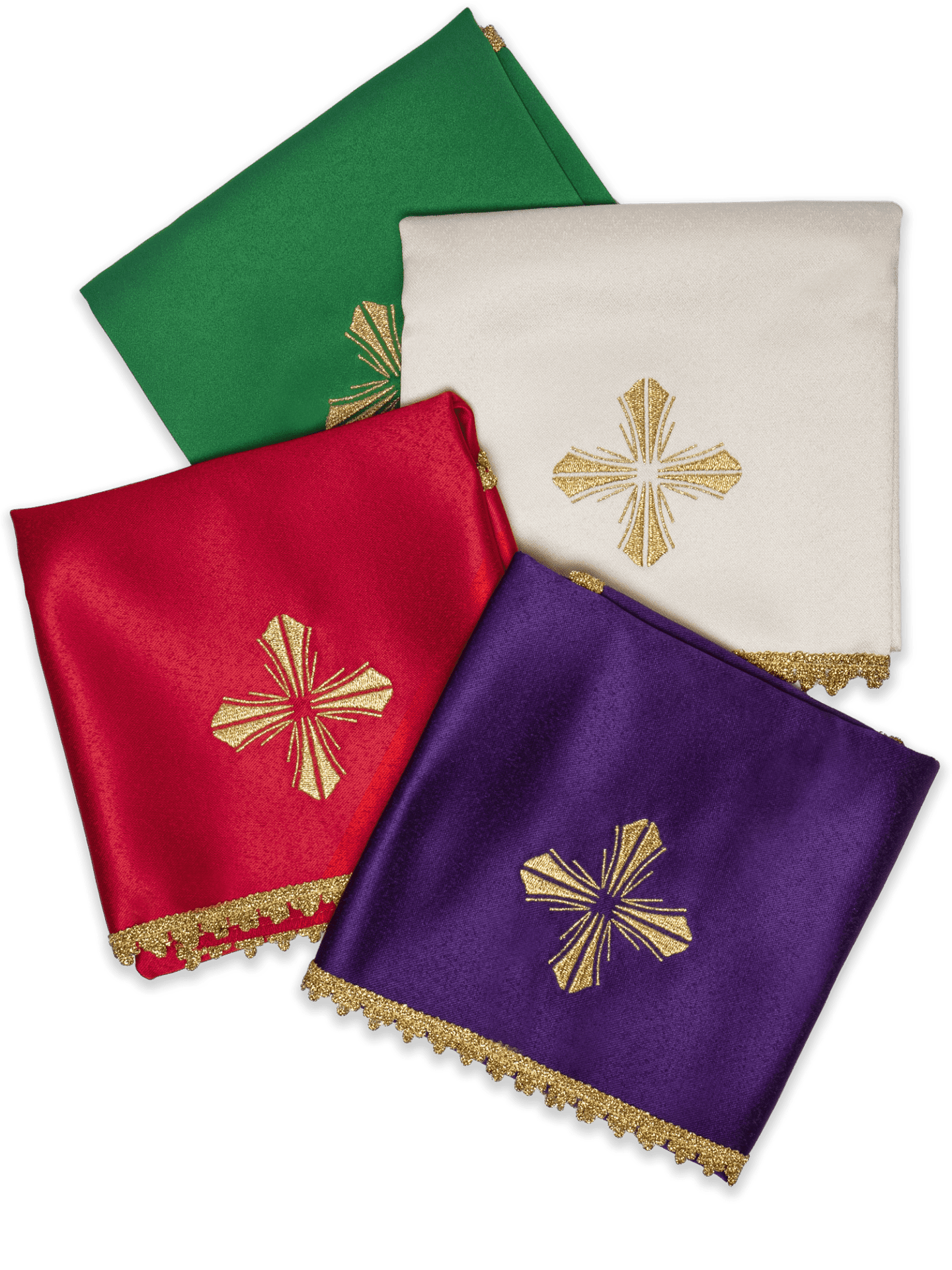 Welony na kielich - komplet 4 szt, 4 kolory liturgiczne - SZATYLITURGICZNE.PL