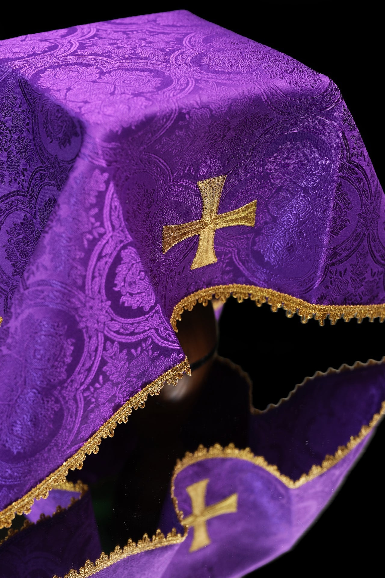 Zestaw Welonów Kielichowych Żakardowych - 4 Kolory Liturgiczne - SZATYLITURGICZNE.PL