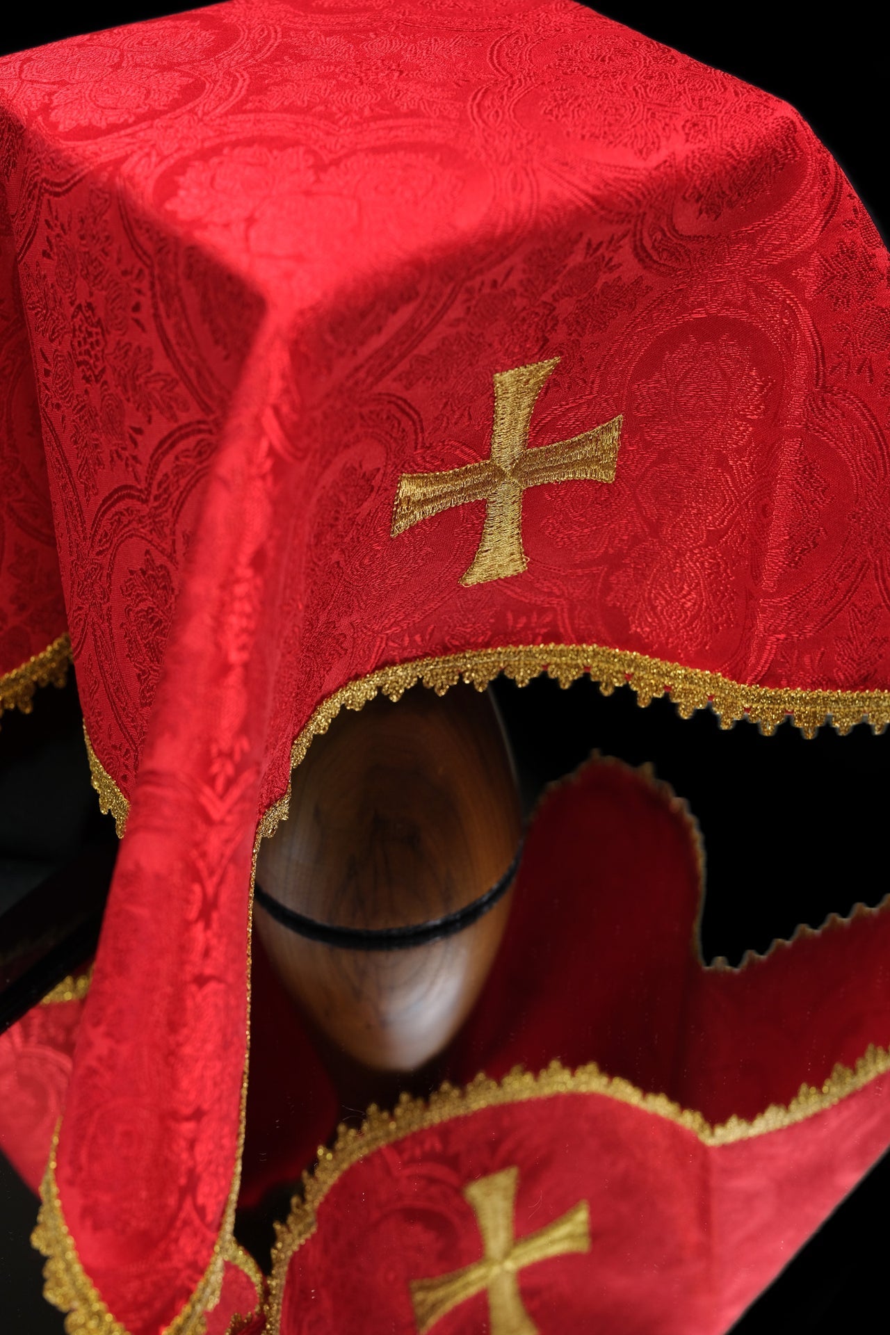 Zestaw Welonów Kielichowych Żakardowych - 4 Kolory Liturgiczne - SZATYLITURGICZNE.PL