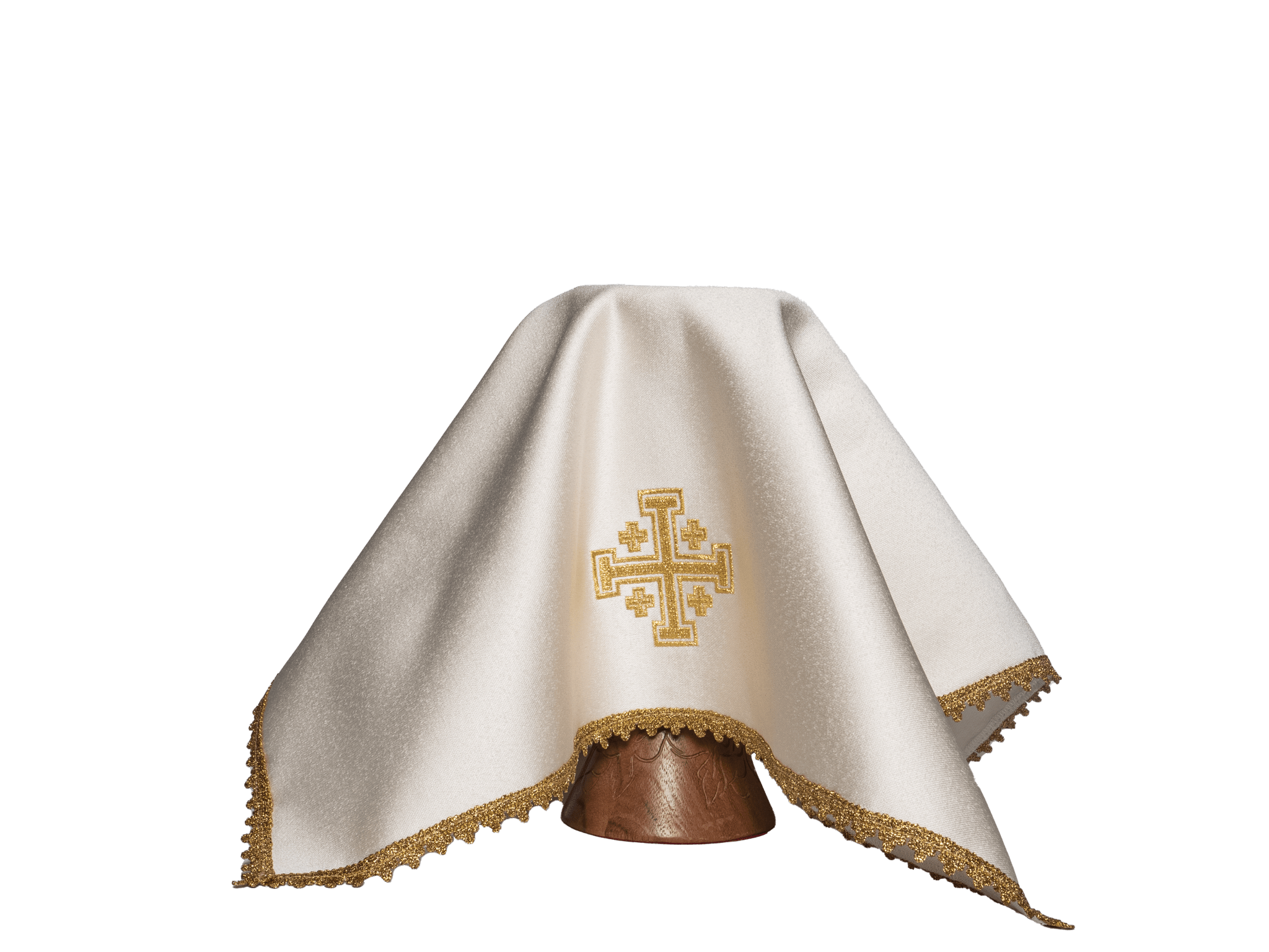 Zestaw Welonów na Kielich Krzyż Jerozolimski 4 Kolory - SZATYLITURGICZNE.PL
