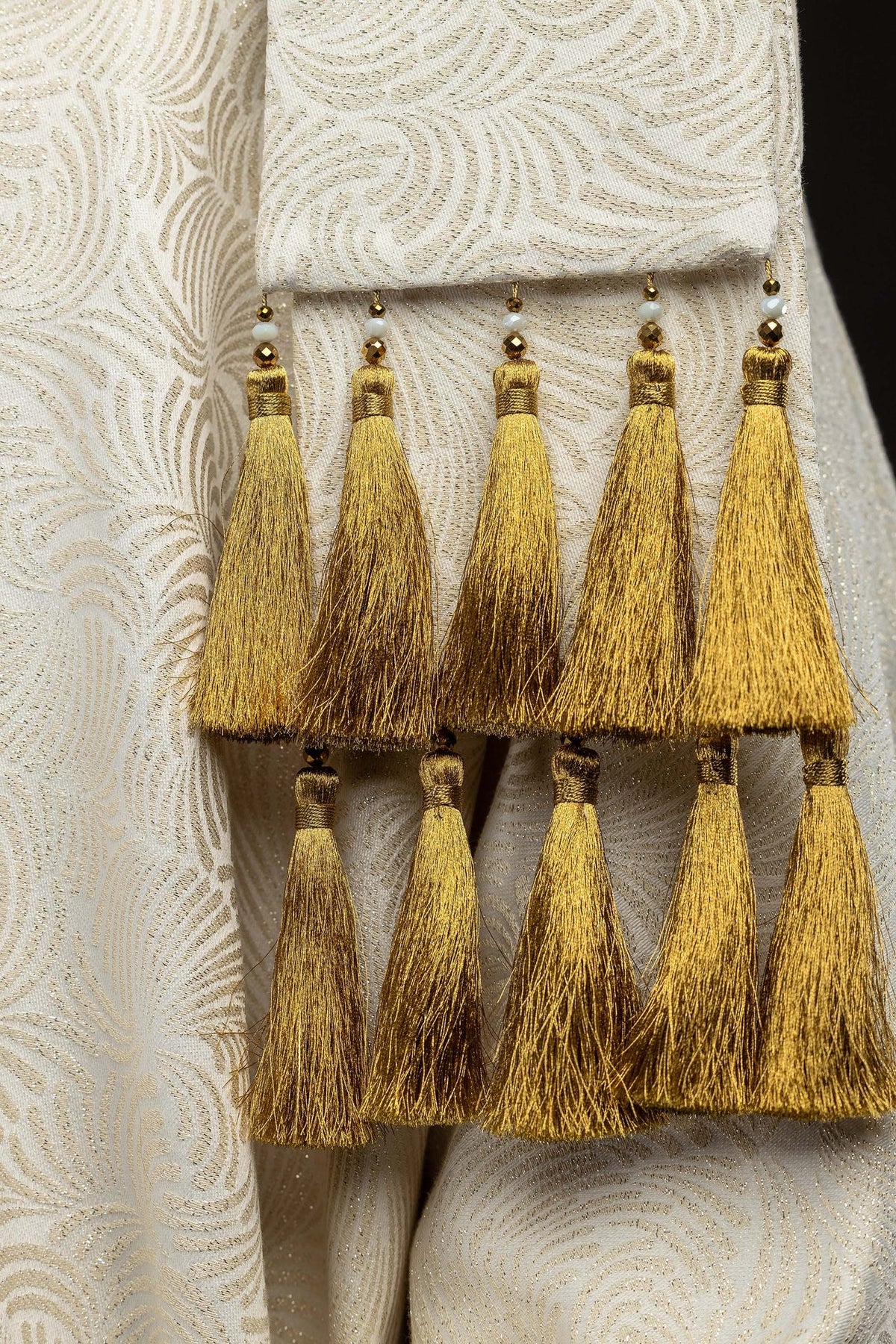 Ręcznie wykonany ornat z naturalnymi kamieniami Handmade 7012