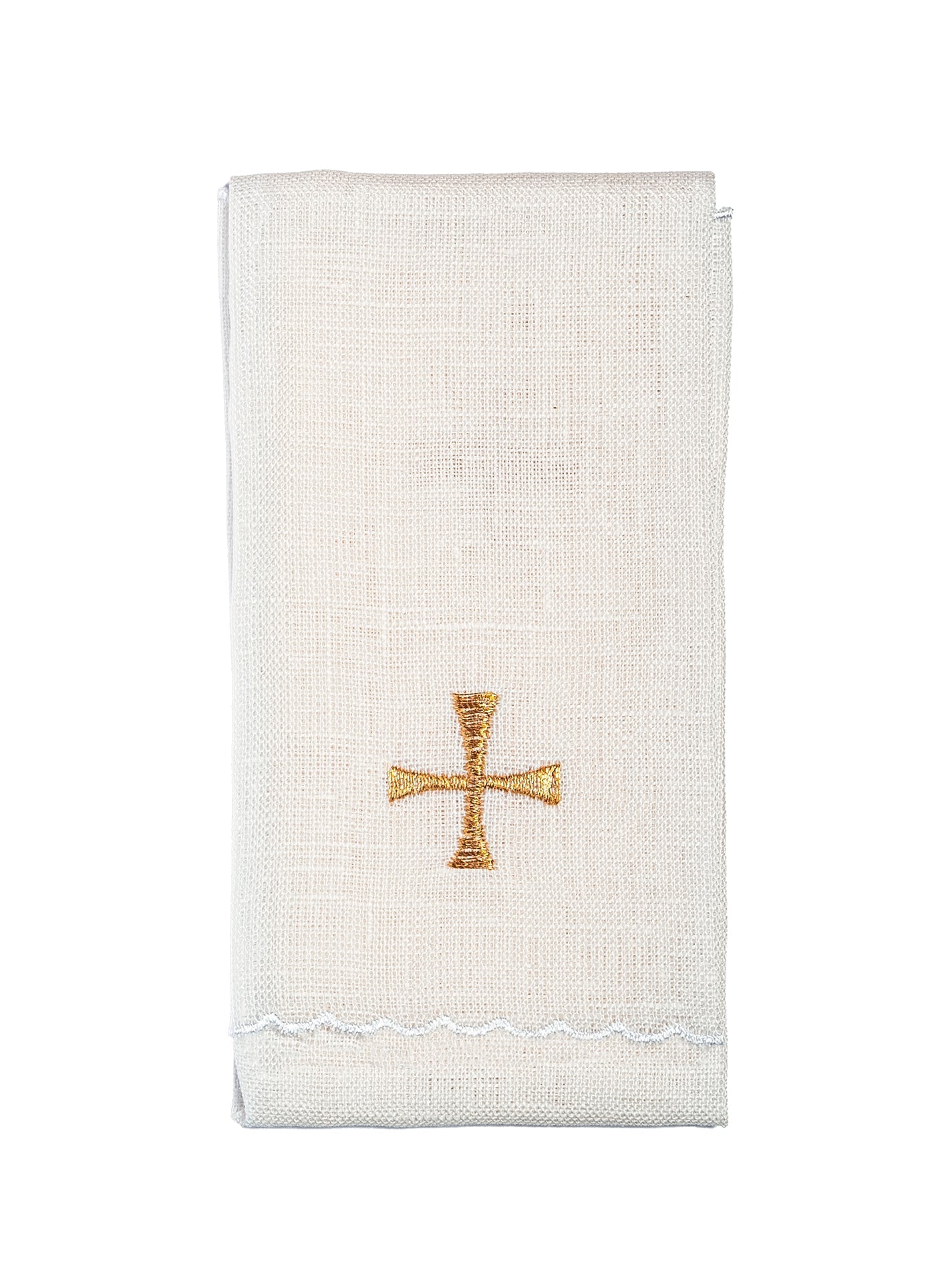 Bielizna Kielichowa Lniana Haftowana - Boże Narodzenie, Święta Rodzina - SZATYLITURGICZNE.PL