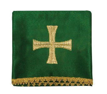 Cztery welony na kielich z haftowanym złotym krzyżem - SZATYLITURGICZNE.PL