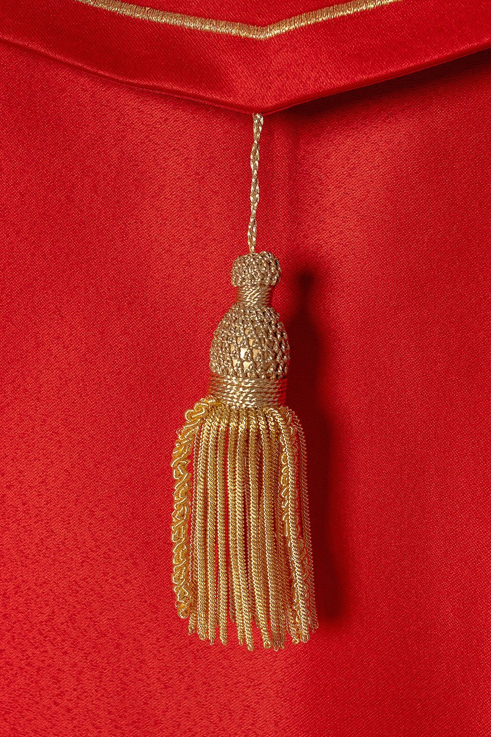 Kapa eucharystyczna monogram IHS Czerwona - SZATYLITURGICZNE.PL
