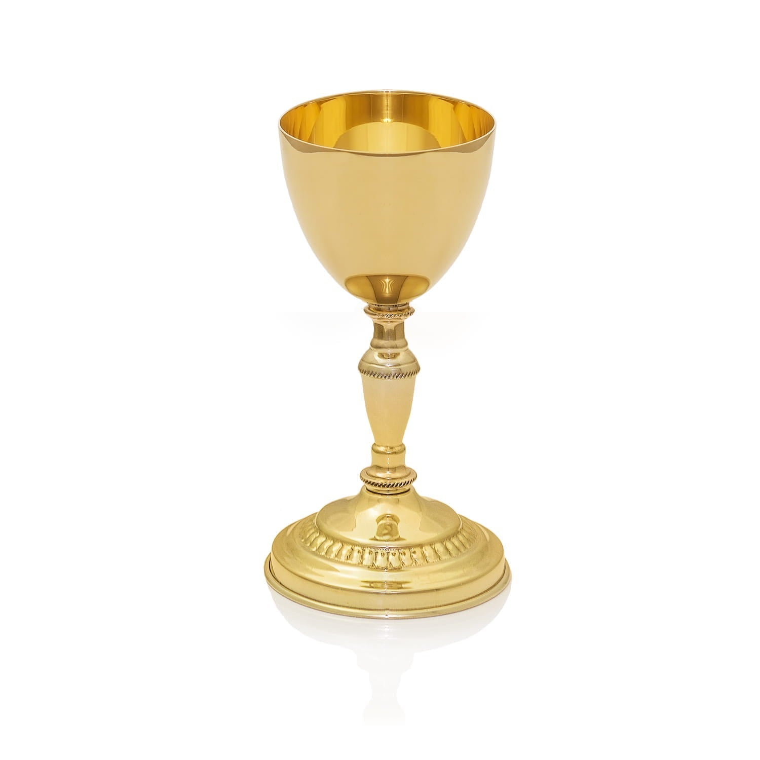 Kielich Mszalny Mosiężny Złocony - Elegancki i Trwały - SZATYLITURGICZNE.PL