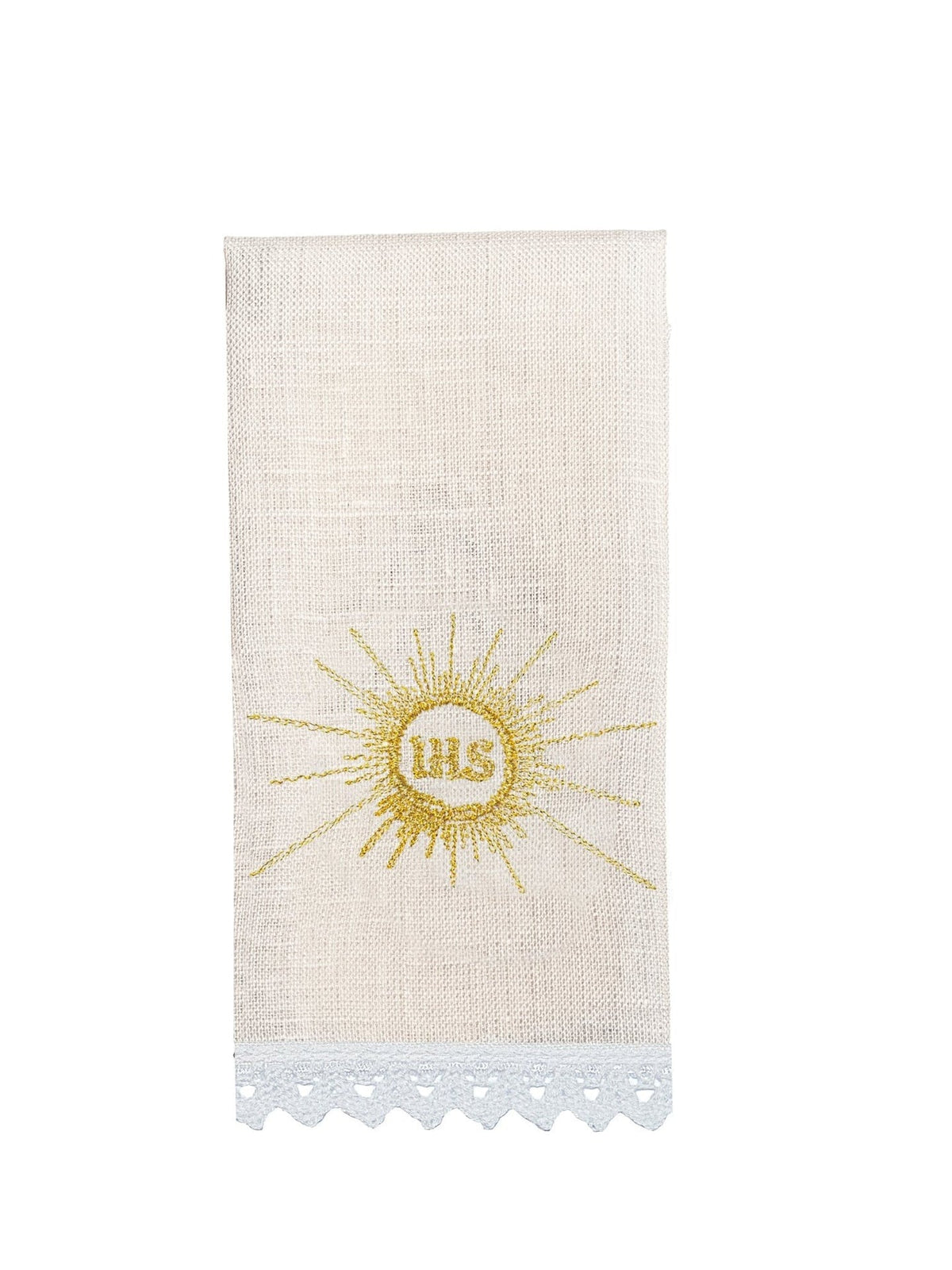 Komplet Kielichowy Lniany Złoty Kielich - 4 Elementy Eucharystyczne - SZATYLITURGICZNE.PL