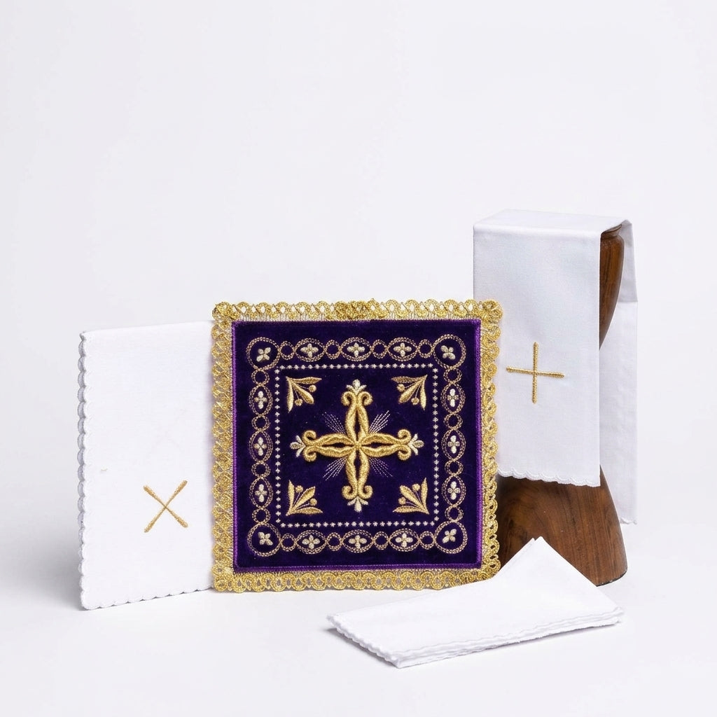Chalice linens set (4 pieces) — Background Removal | Generated by Modelize