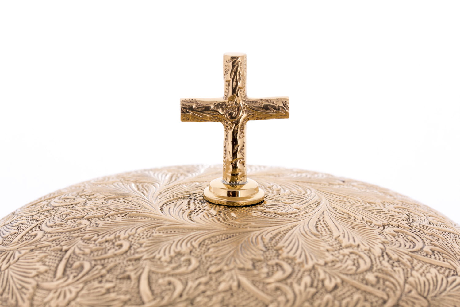Mosiężny Gong Ścienny z Młotkiem - Odlew Mosiężny 32cm - SZATYLITURGICZNE.PL