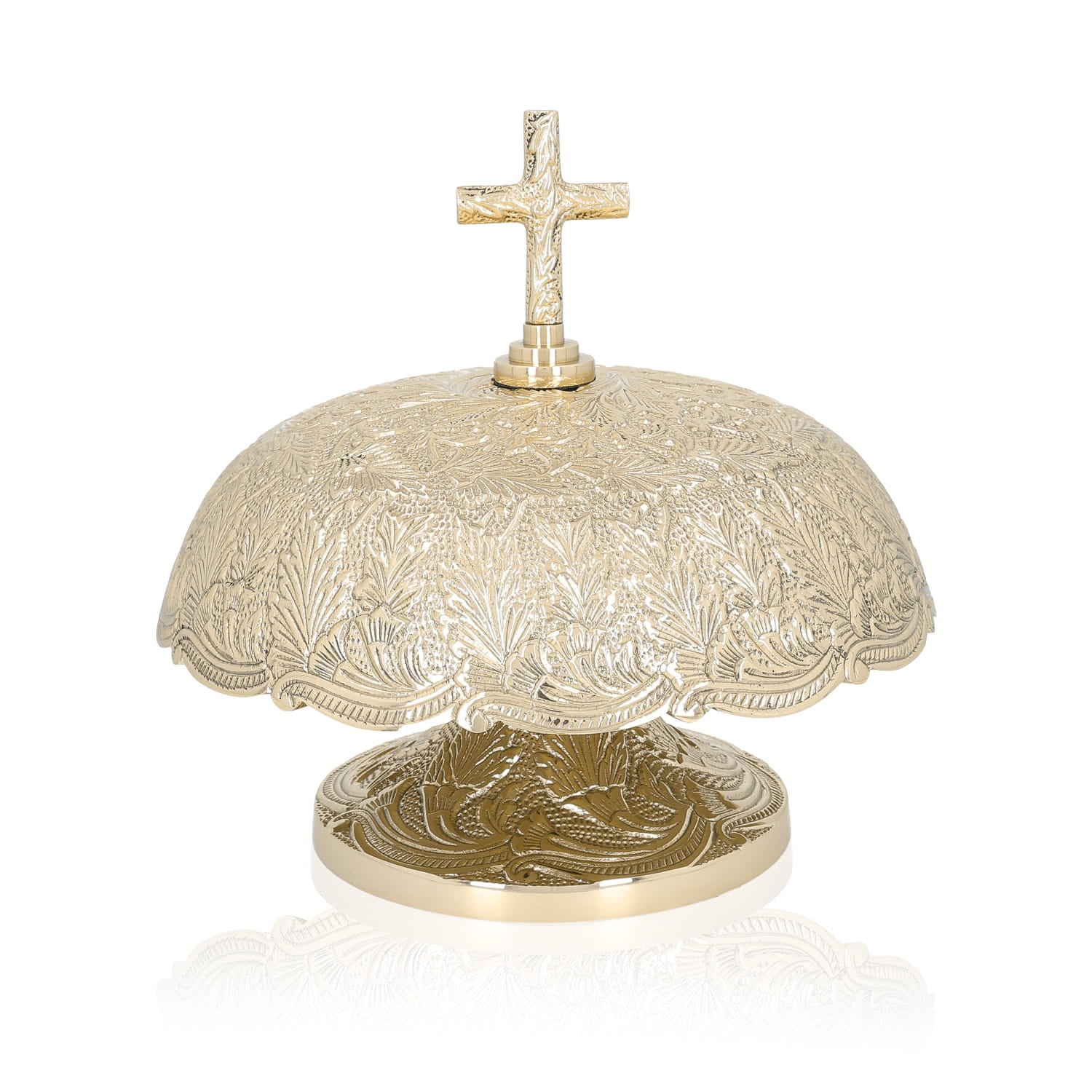 Mosiężny Gong Ścienny z Młotkiem - Tradycyjny Instrument - SZATYLITURGICZNE.PL