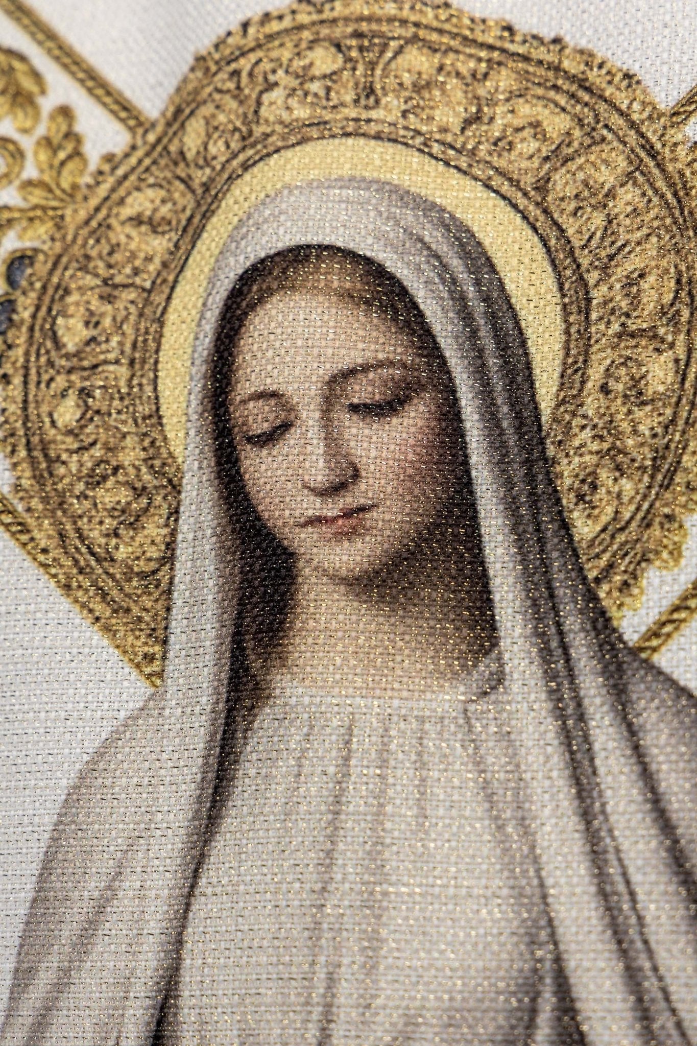 Ornat drukowany z wizerunkiem Matki Bożej z Lourdes - SZATYLITURGICZNE.PL