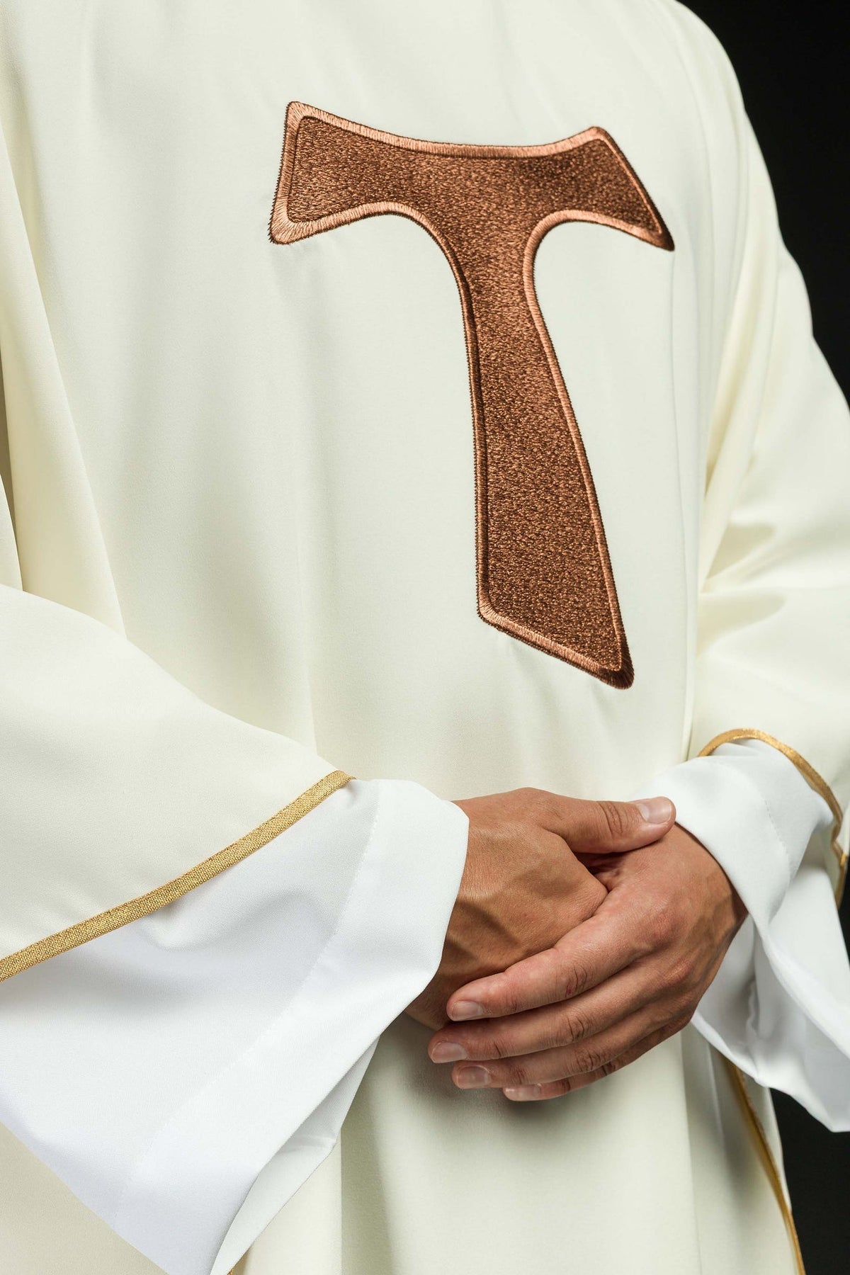 Ornat Franciszkański TAU z Golfem - Szaty Liturgiczne Haftina - SZATYLITURGICZNE.PL
