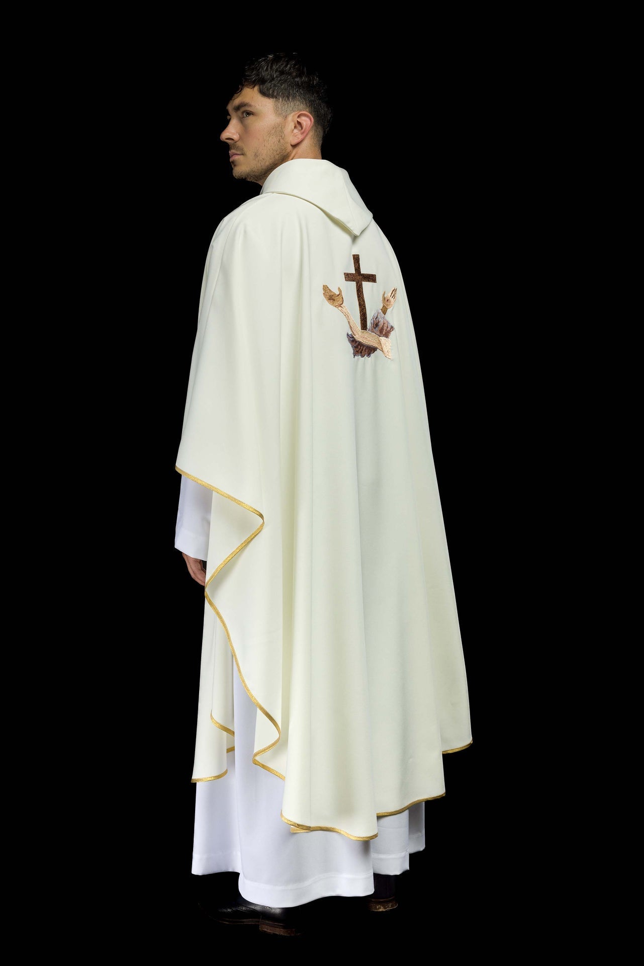 Ornat Franciszkański TAU z Golfem - Szaty Liturgiczne Haftina - SZATYLITURGICZNE.PL