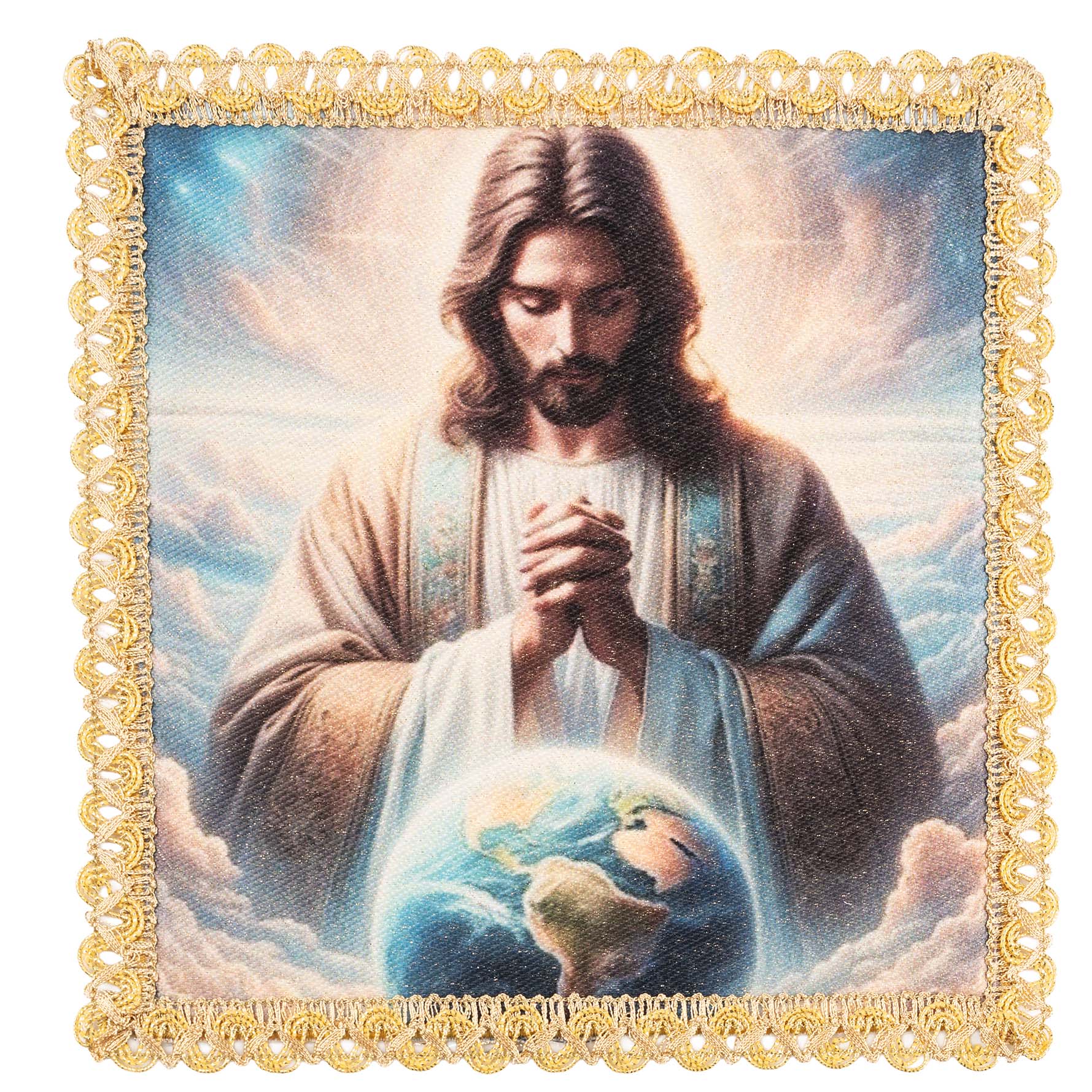Palka z wizerunkiem Chrystus Król Wszechświata - SZATYLITURGICZNE.PL