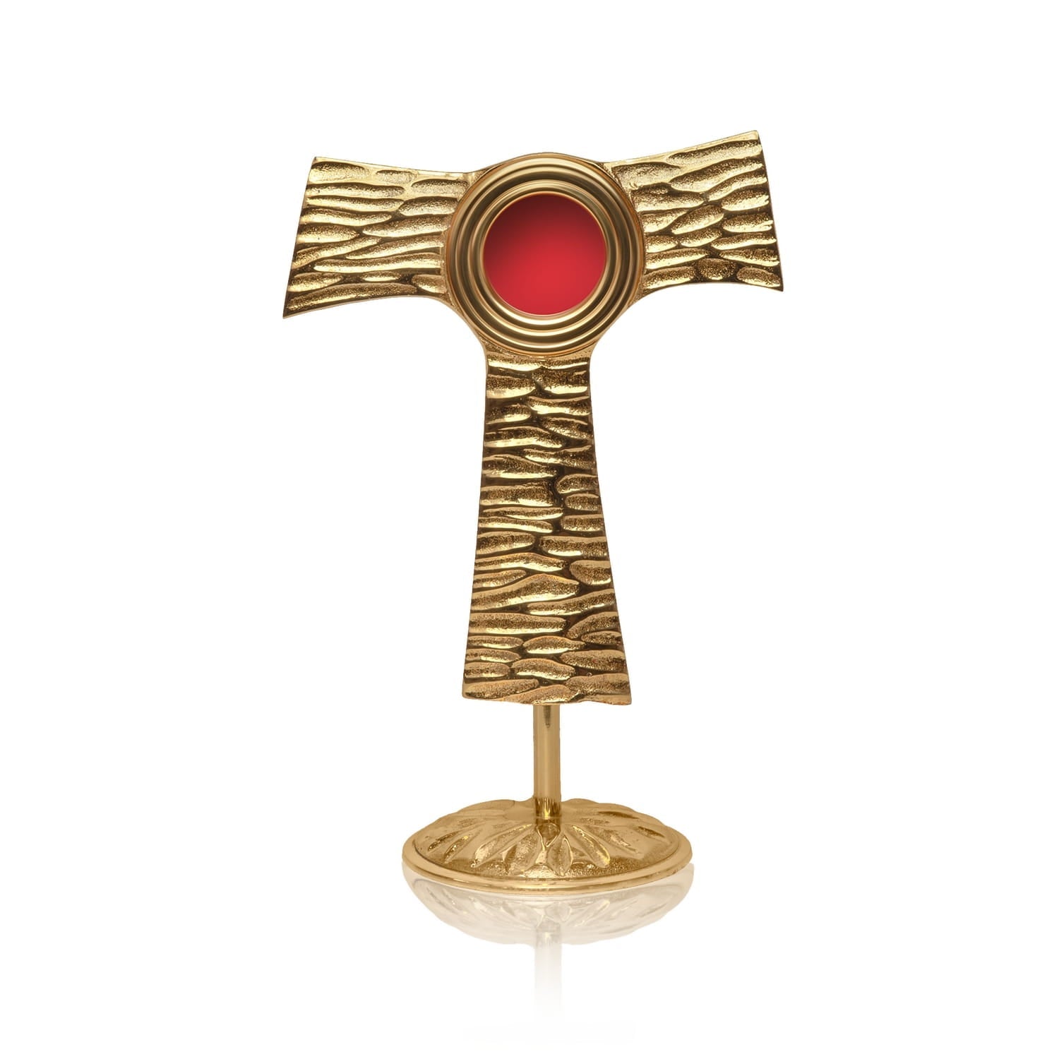Relikwiarz Krzyż Tau Mosiężny - Święty Franciszek - Szatyliturgiczne.pl - SZATYLITURGICZNE.PL