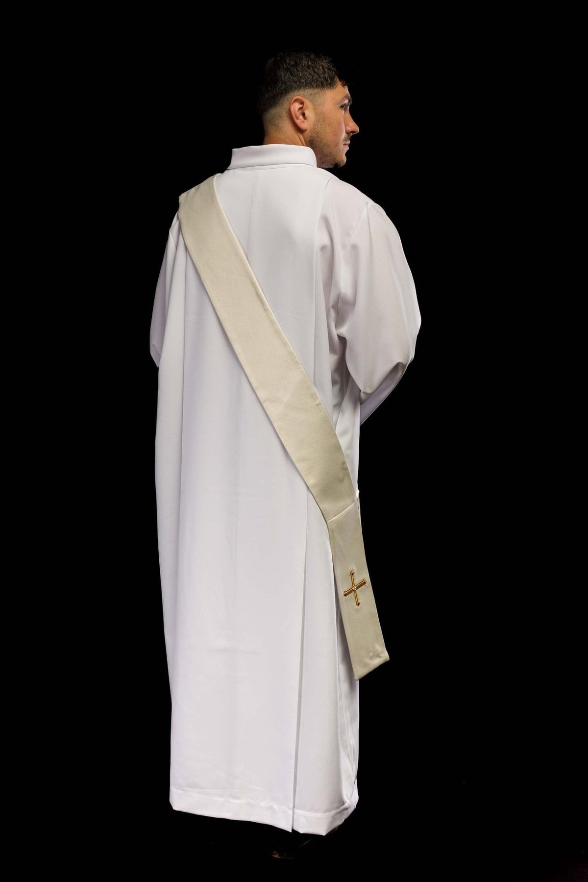 Stuła Diakońska Haftowana Krzyżem - Elegancka Liturgia LE/2210 - SZATYLITURGICZNE.PL