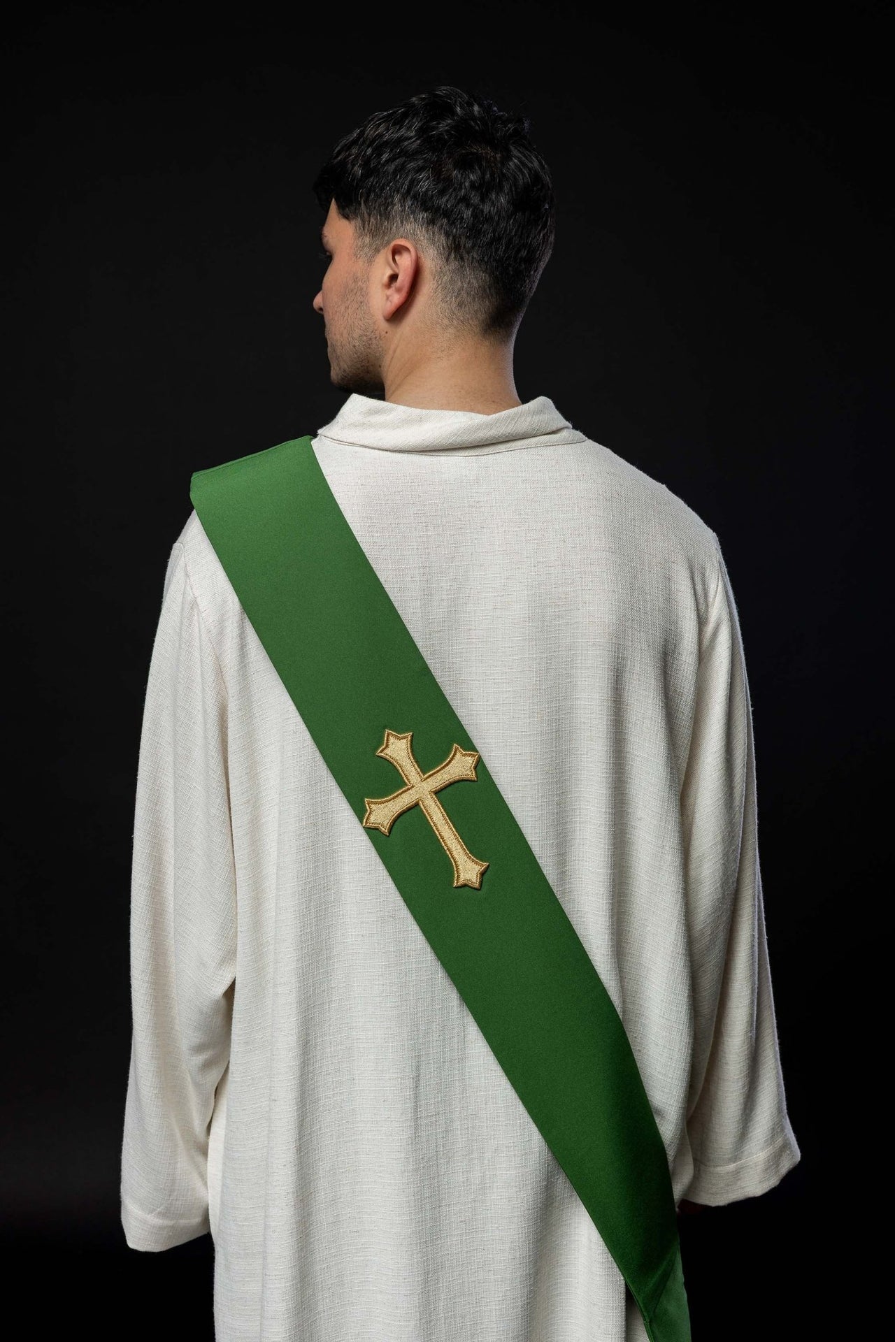 Stuła Diakońska z Krzyżem - Elegancka Szata Liturgiczna - SZATYLITURGICZNE.PL