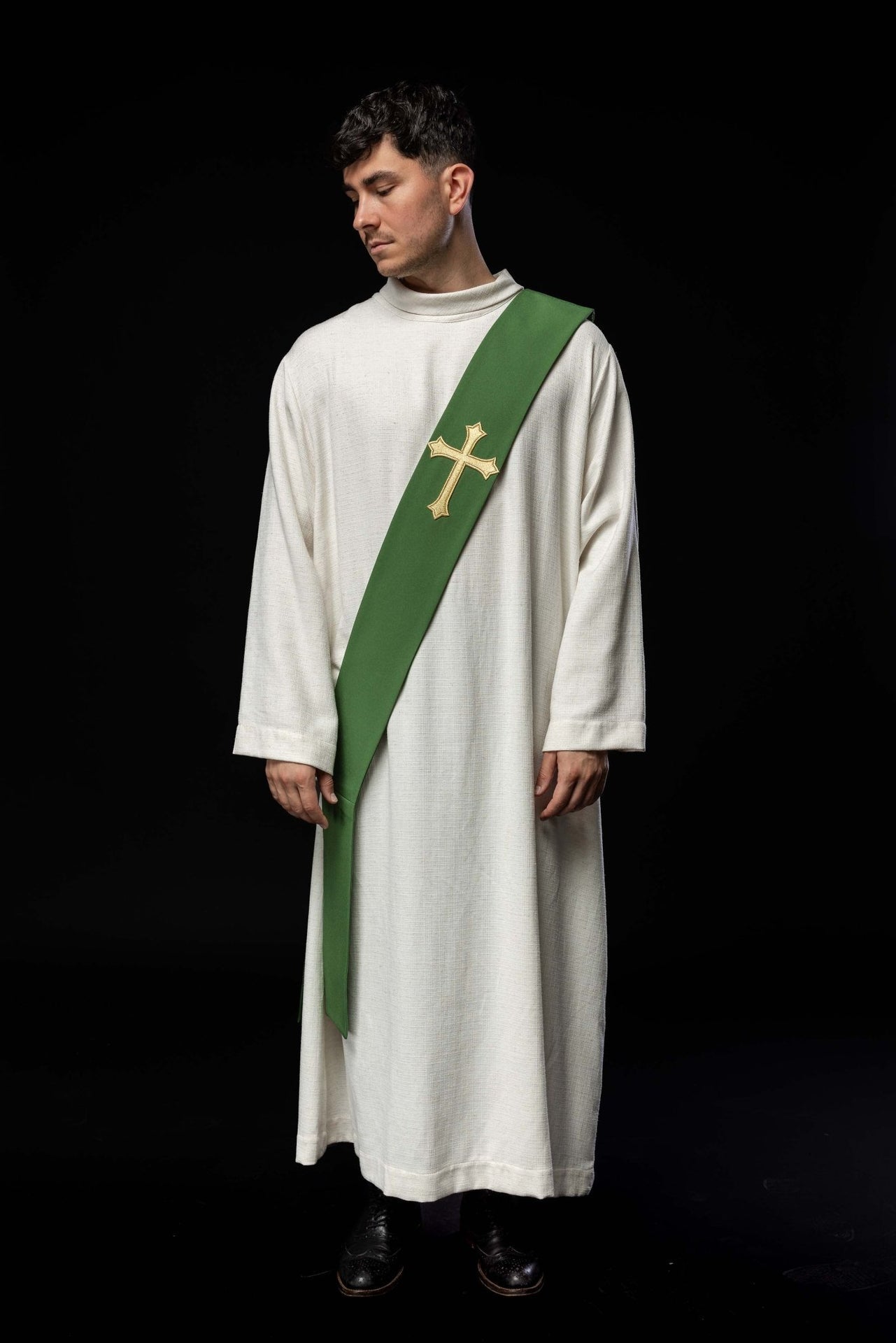 Stuła Diakońska z Krzyżem - Elegancka Szata Liturgiczna - SZATYLITURGICZNE.PL