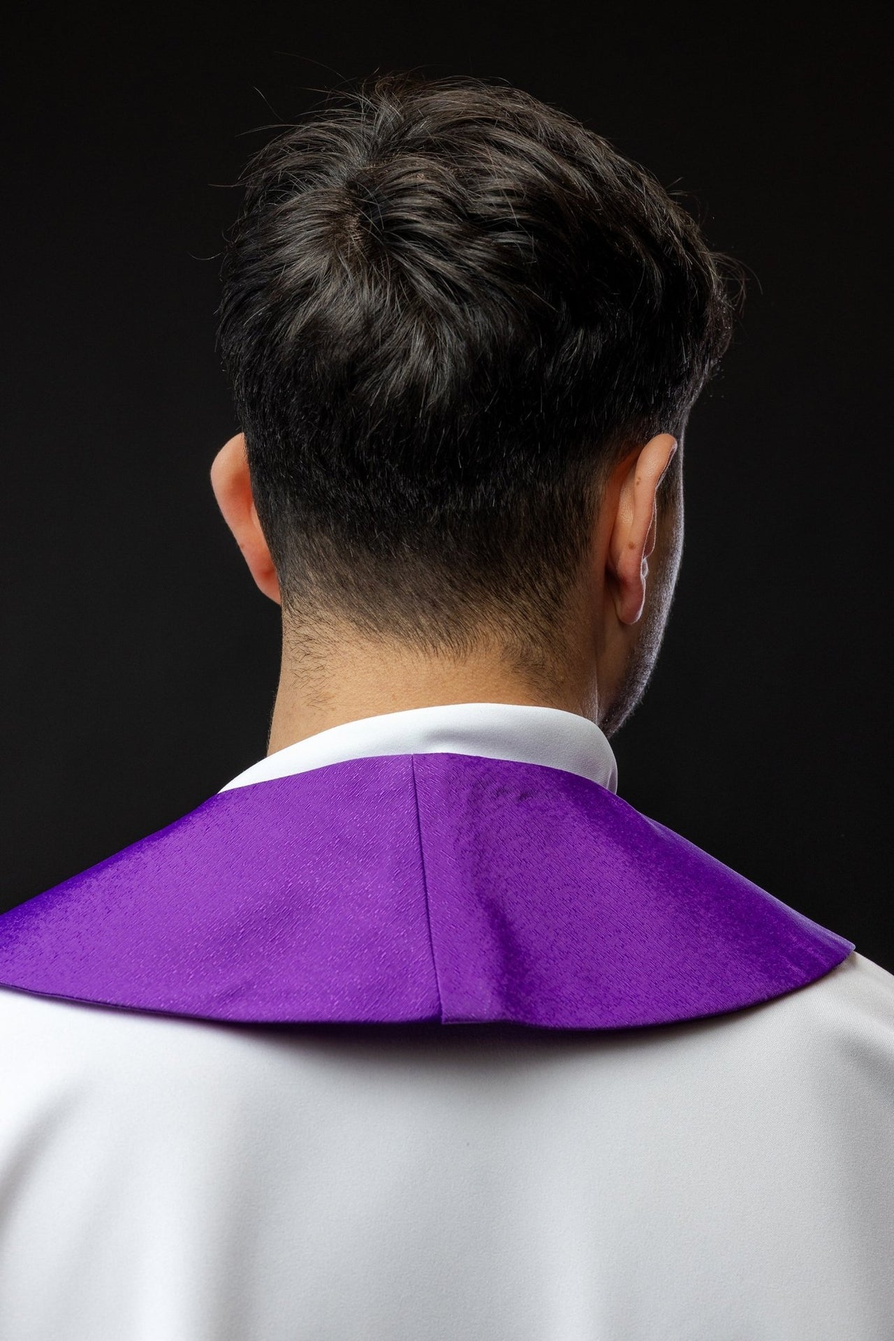 Stuła Wielkopostna z Haftem Jezusa Chrystusa - Polska Produkcja - SZATYLITURGICZNE.PL