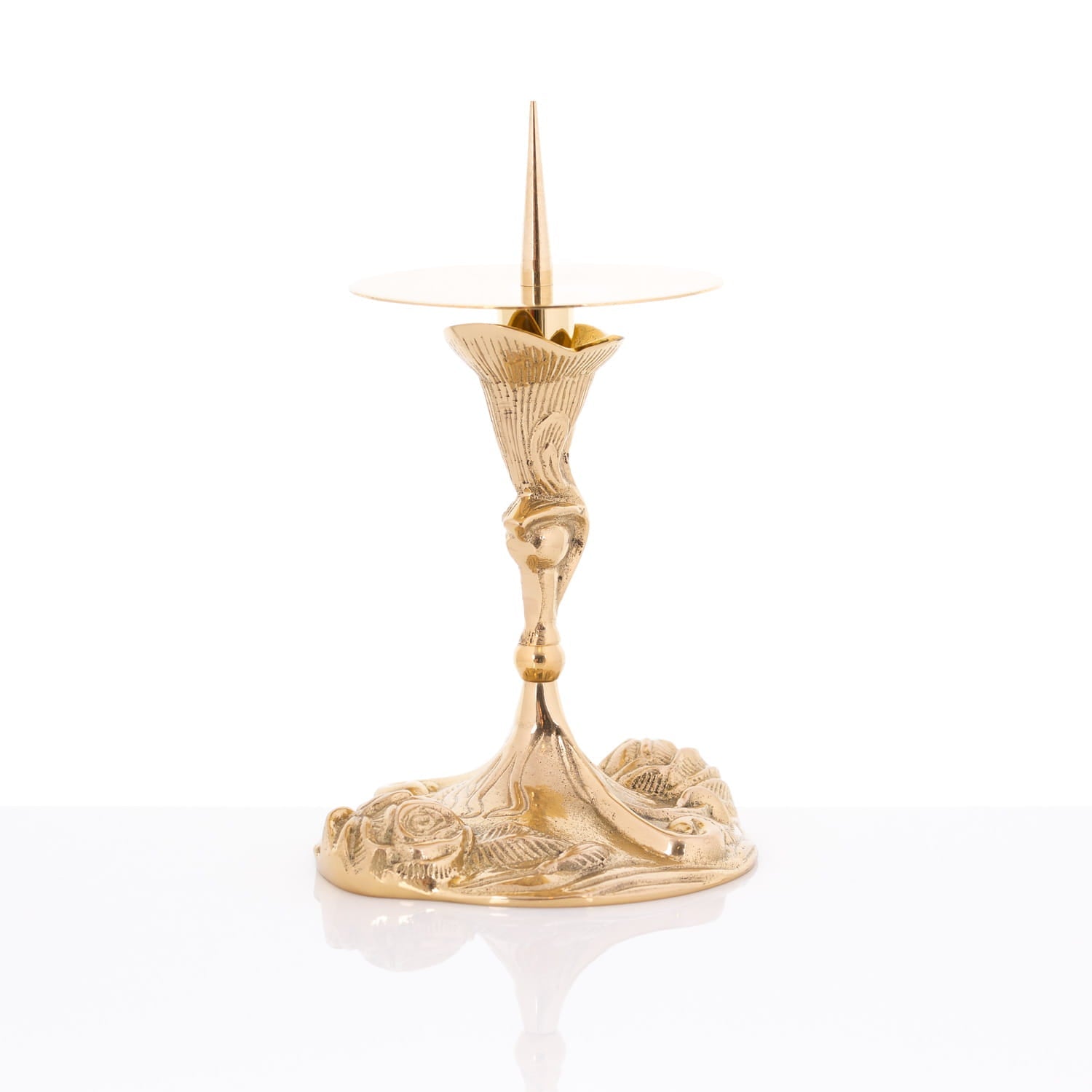 Świecznik mosiężny ołtarzowy 14cm - SZATYLITURGICZNE.PL