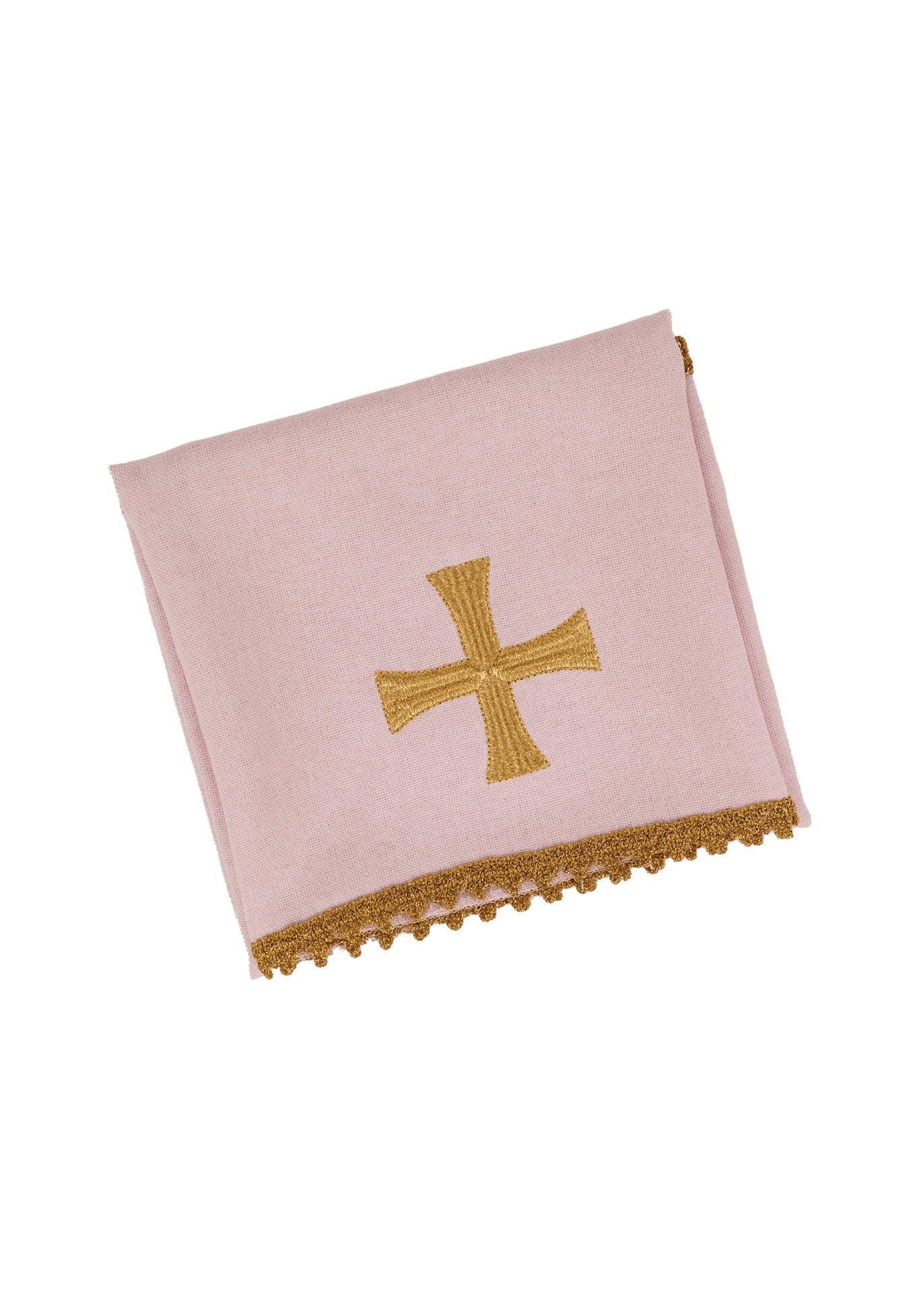 Welon na Kielich Różowy ze Złotym Krzyżem - Liturgia - SZATYLITURGICZNE.PL