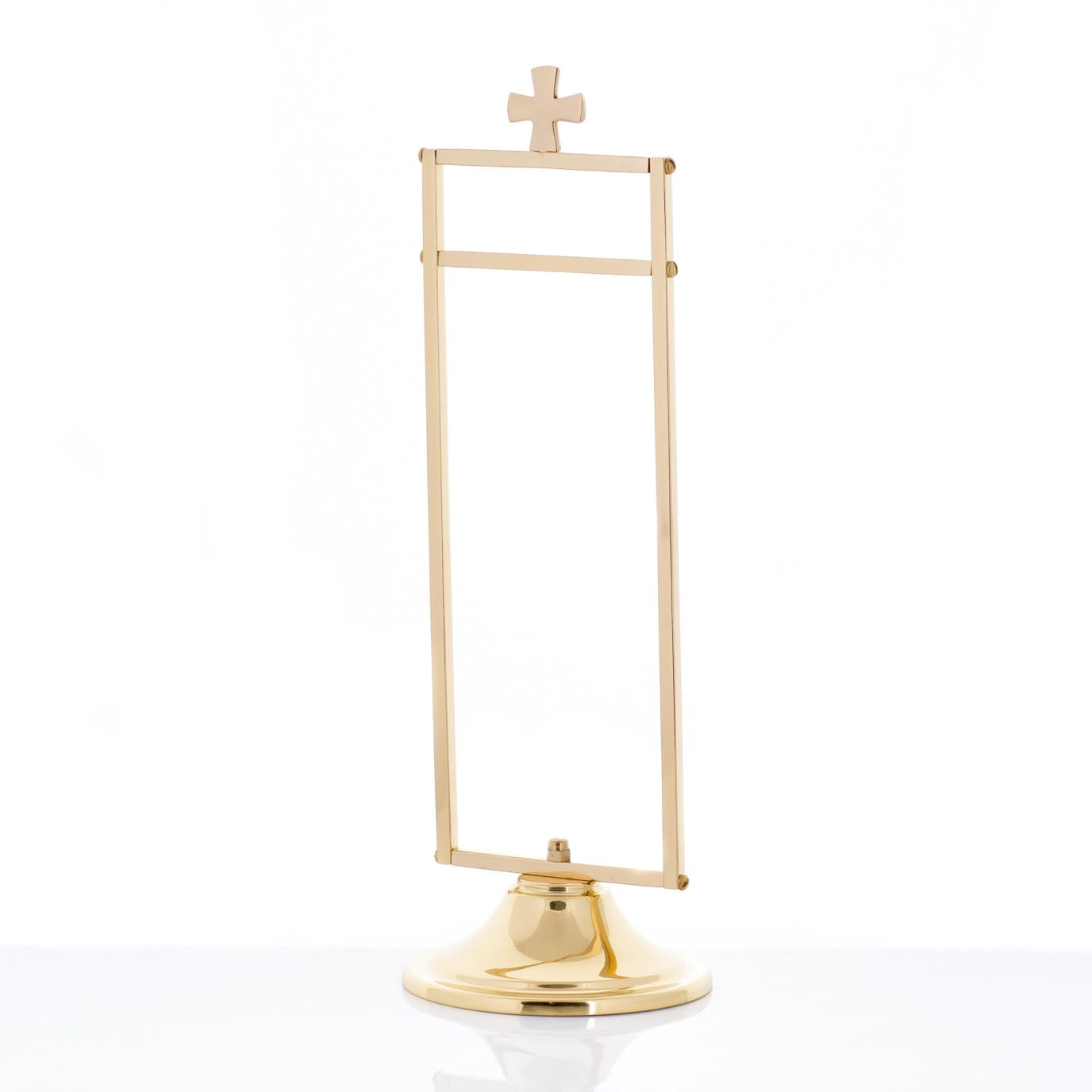 Wieszak na Puryfikaterz Mosiężny z Krzyżem - 30cm - SZATYLITURGICZNE.PL