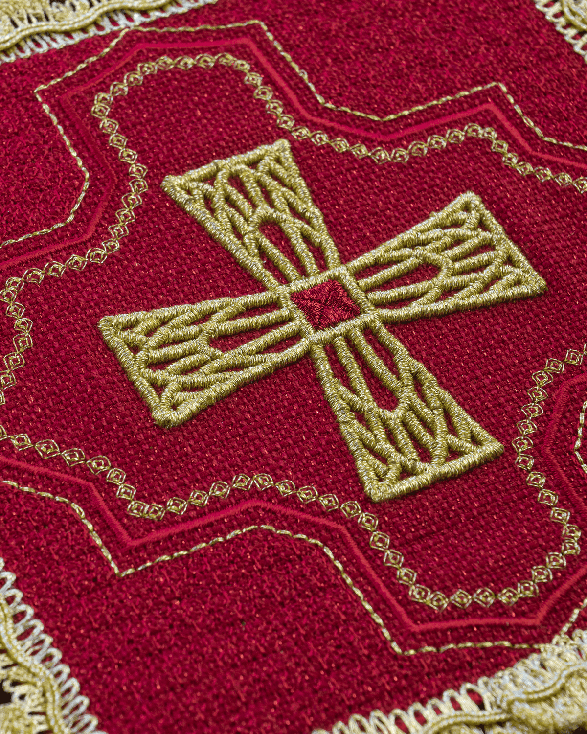 Zestaw Palek Liturgicznych 4 Kolory Haftowane - Komplet Eucharystyczny - SZATYLITURGICZNE.PL