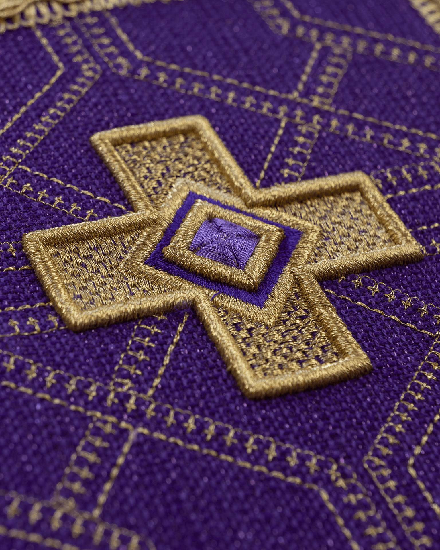 Zestaw Palek Liturgicznych Złoty Haft - 4 Kolory Eucharystyczne - SZATYLITURGICZNE.PL