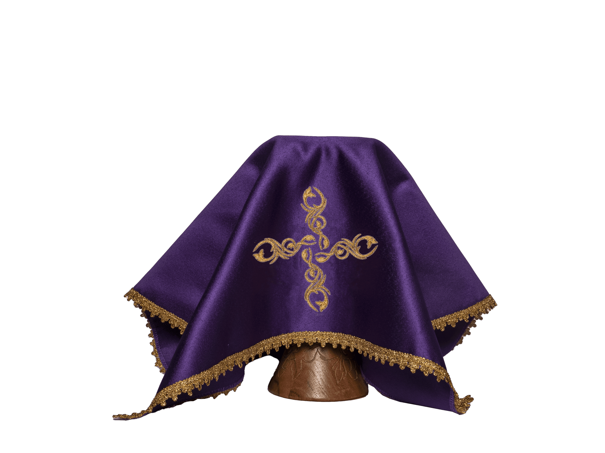 Zestaw Welonów Liturgicznych na Kielich - 4 Kolory z Krzyżem - SZATYLITURGICZNE.PL